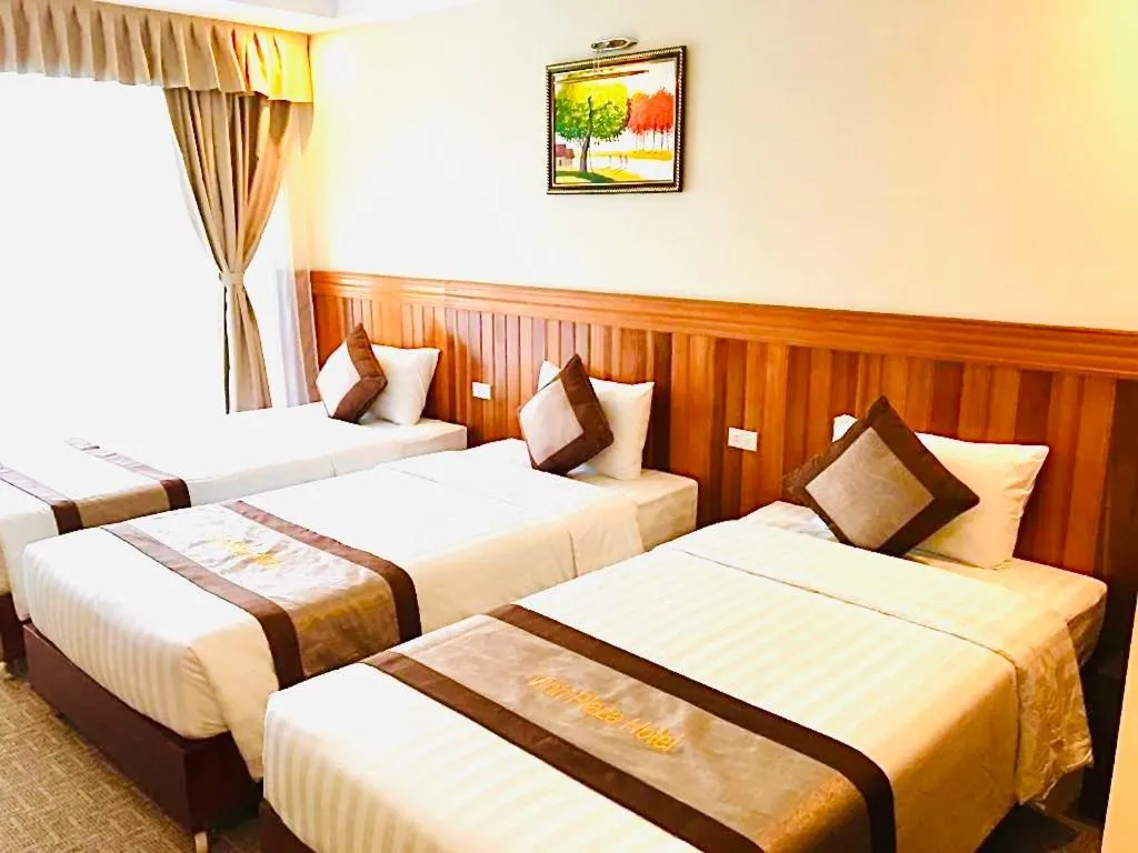 Bed in Vinh Plaza Hotel