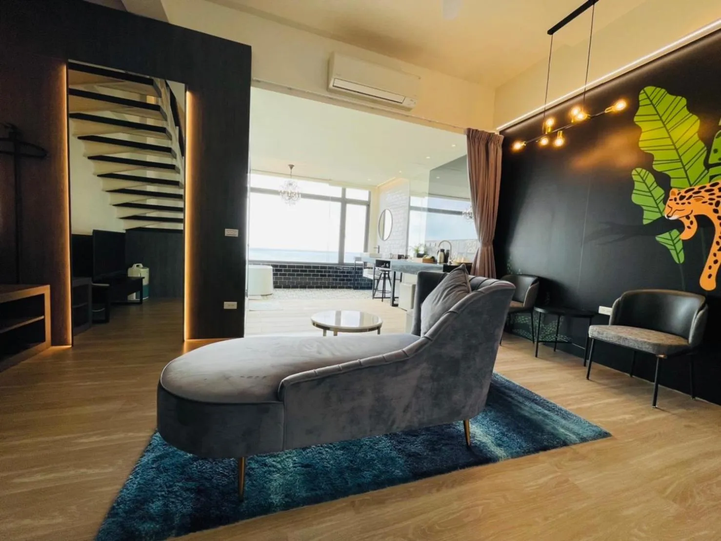 Living room in Beachcastle & Sea View Villa