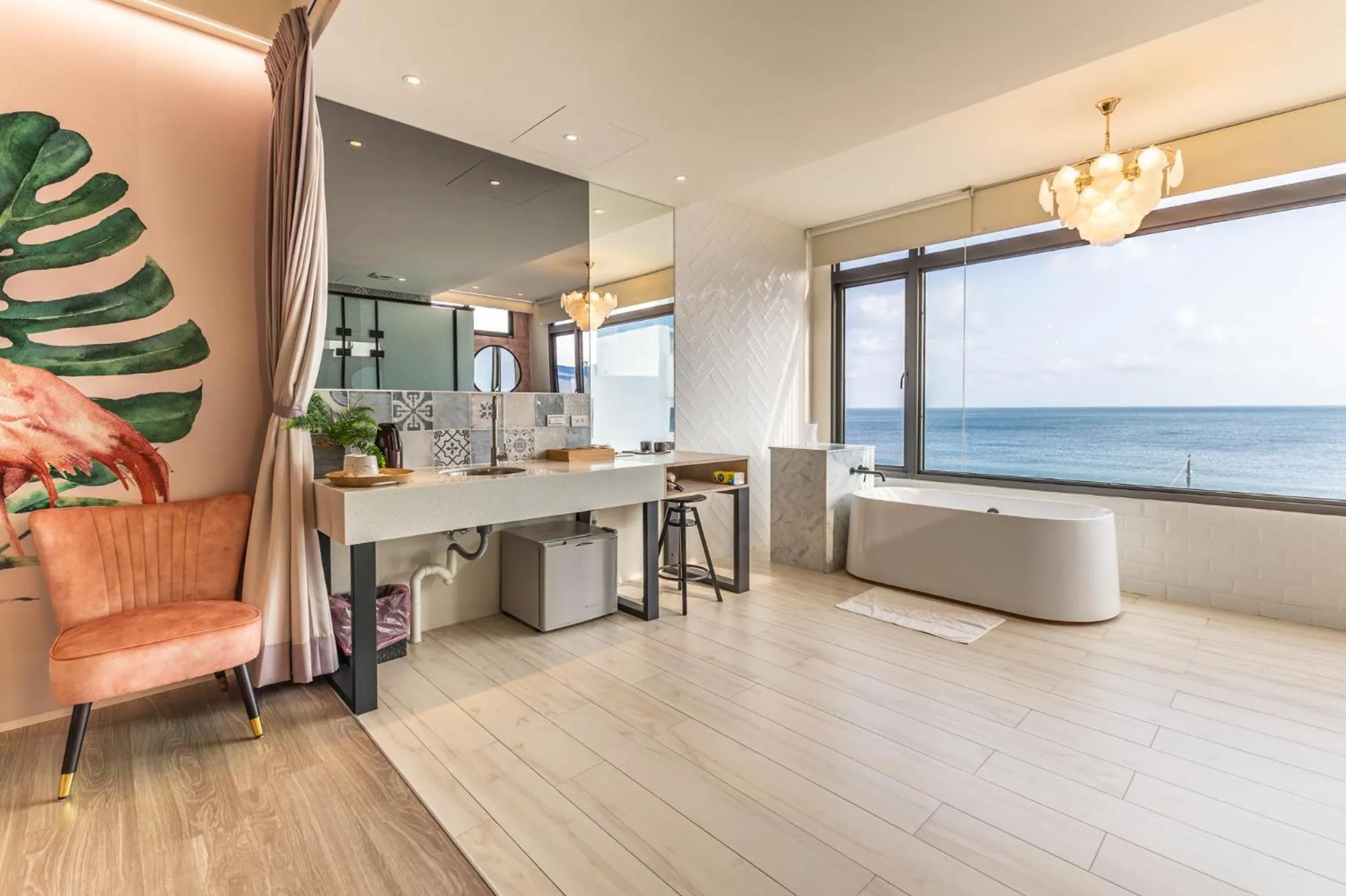 Bathroom in Beachcastle & Sea View Villa