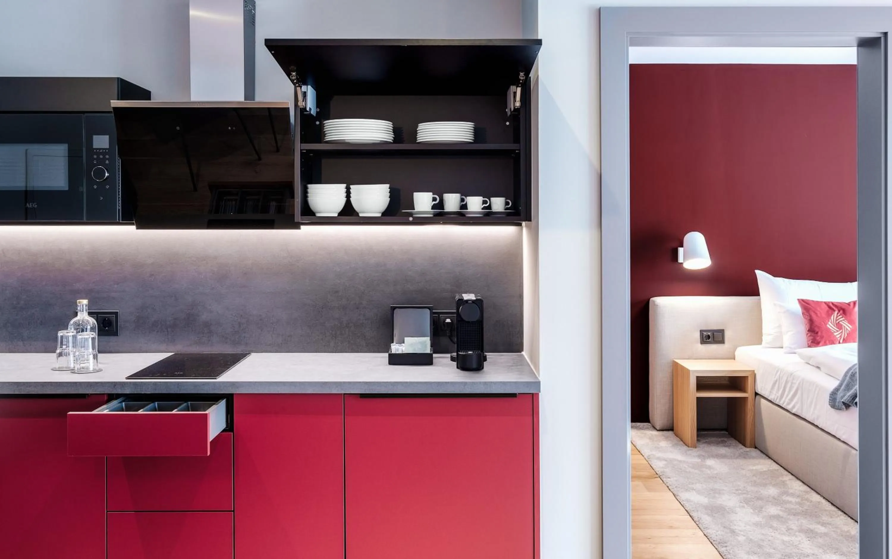 Coffee/tea facilities, Bed in The Secret Sölden