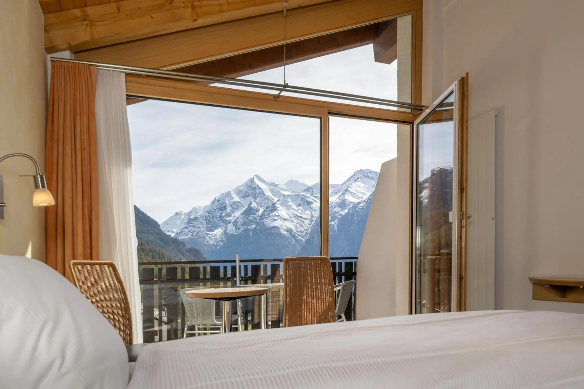 View (from property/room), Bed in Aktiv Hotel & Spa Hannigalp