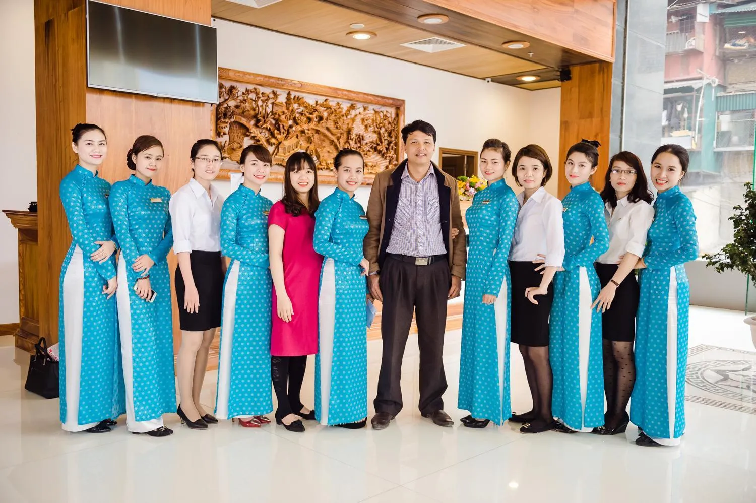 Staff in Lam Giang Hotel