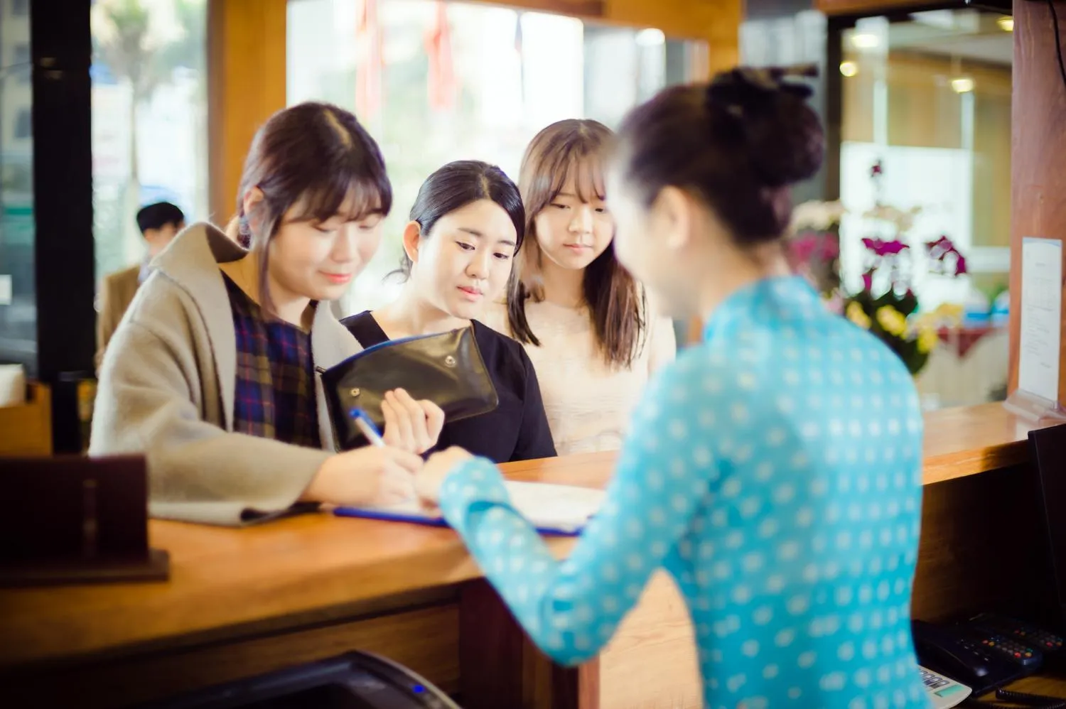 Staff in Lam Giang Hotel