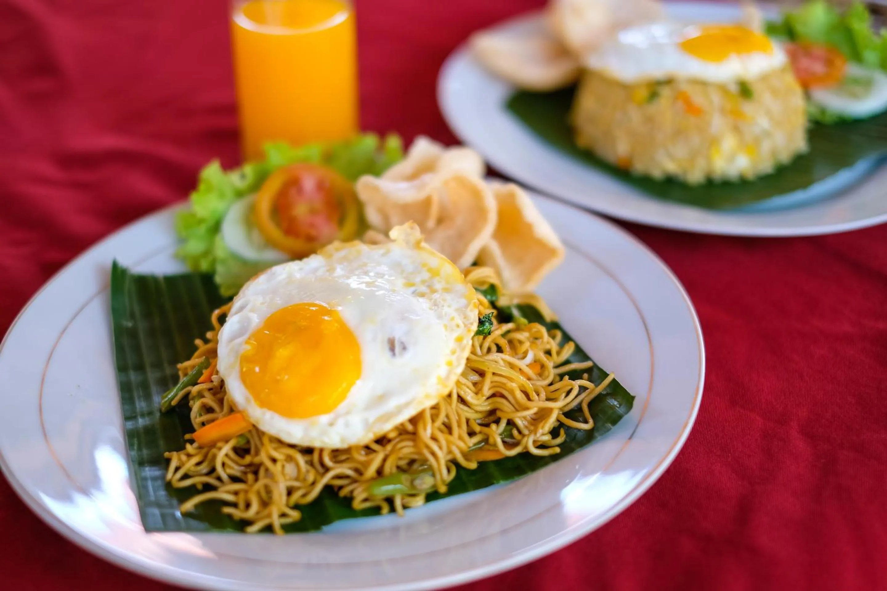 Asian breakfast in Biba Beach Village