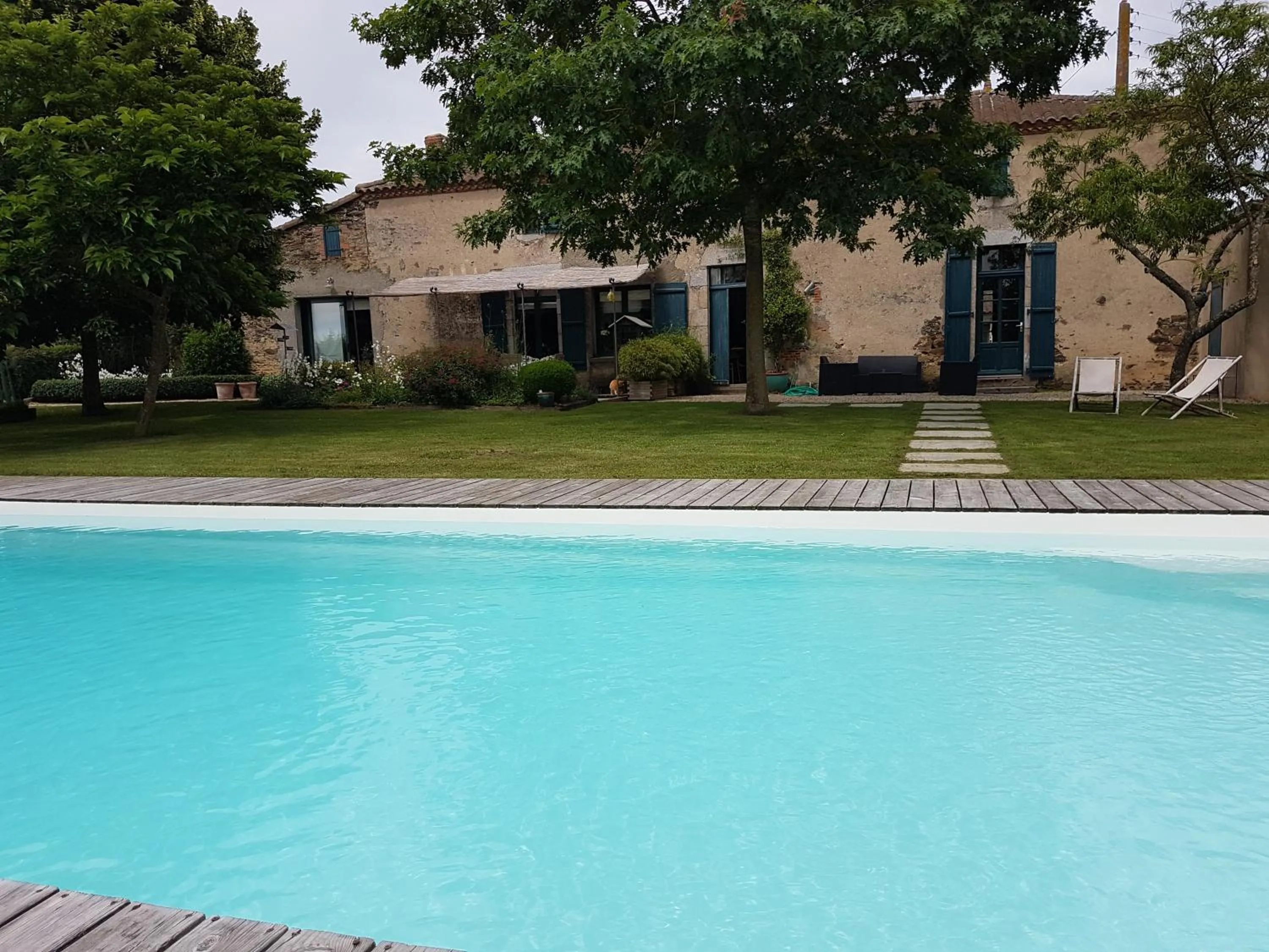 Swimming pool in Le Vieux Logis de la Galocherie