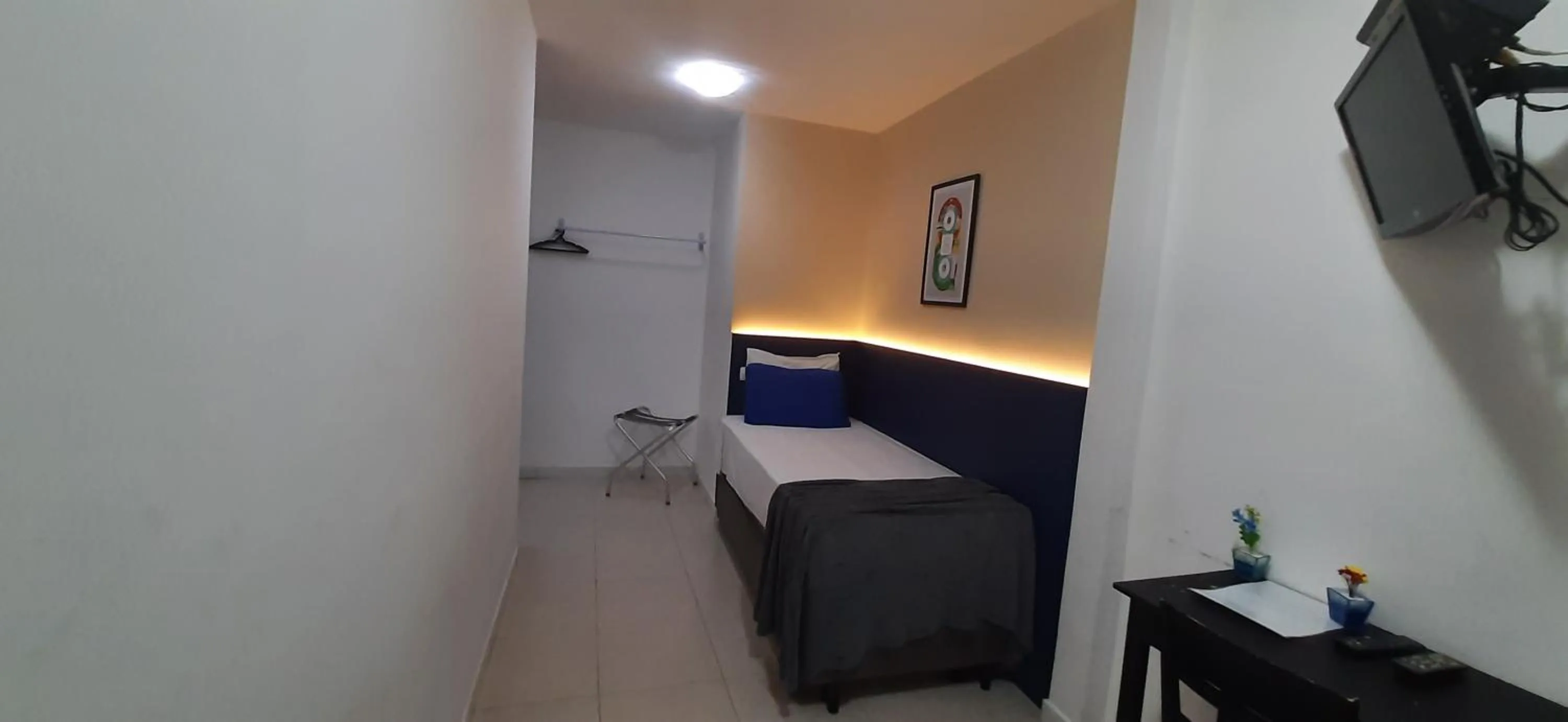 Bed in Copacabana Blue Hotel