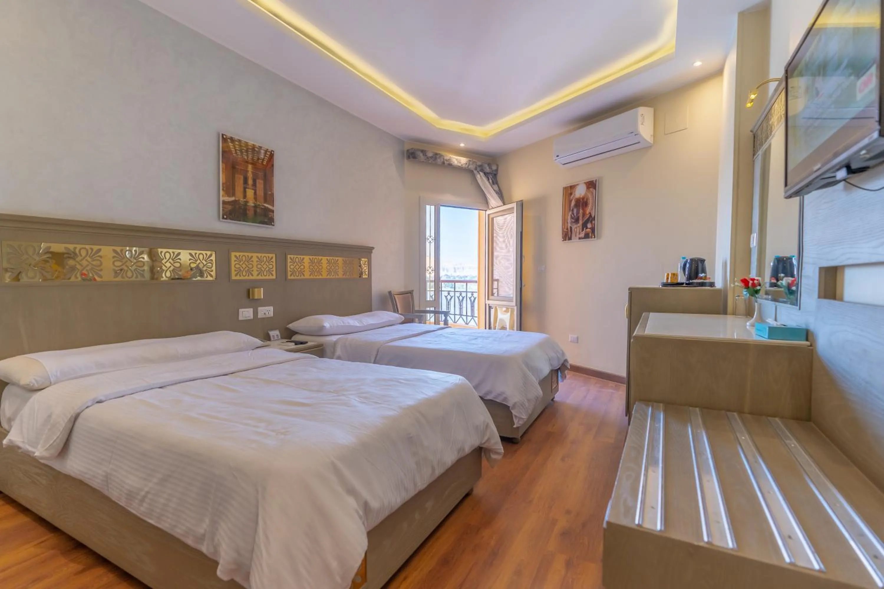 Bed in Lotus Luxor Hotel