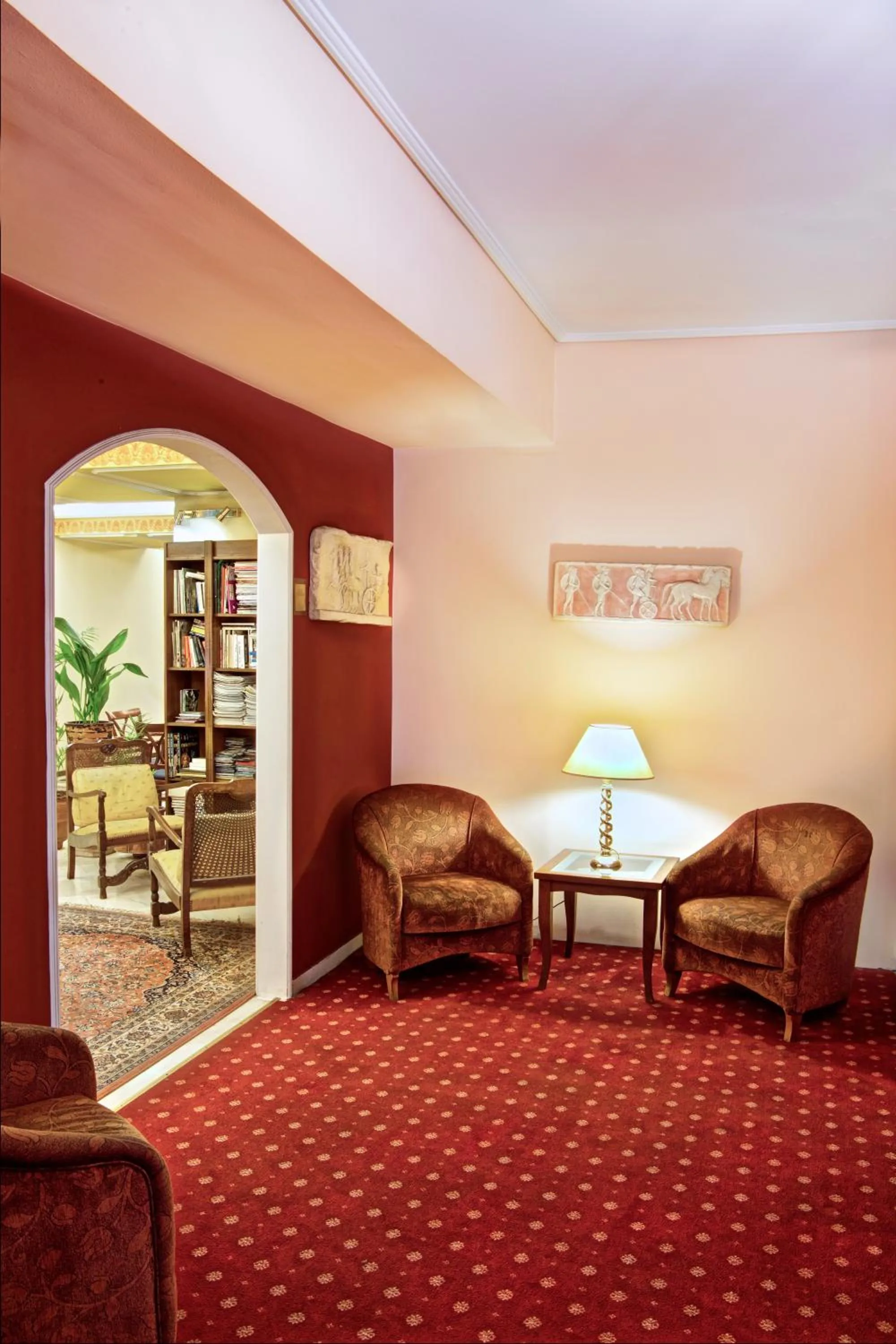 Seating area in Nicola Hotel