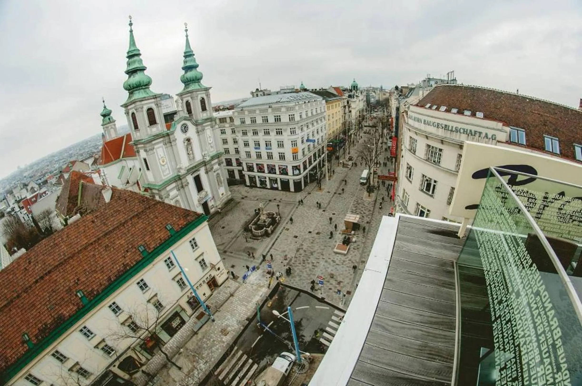 Bird's eye view in Hotel Corvinus Vienna