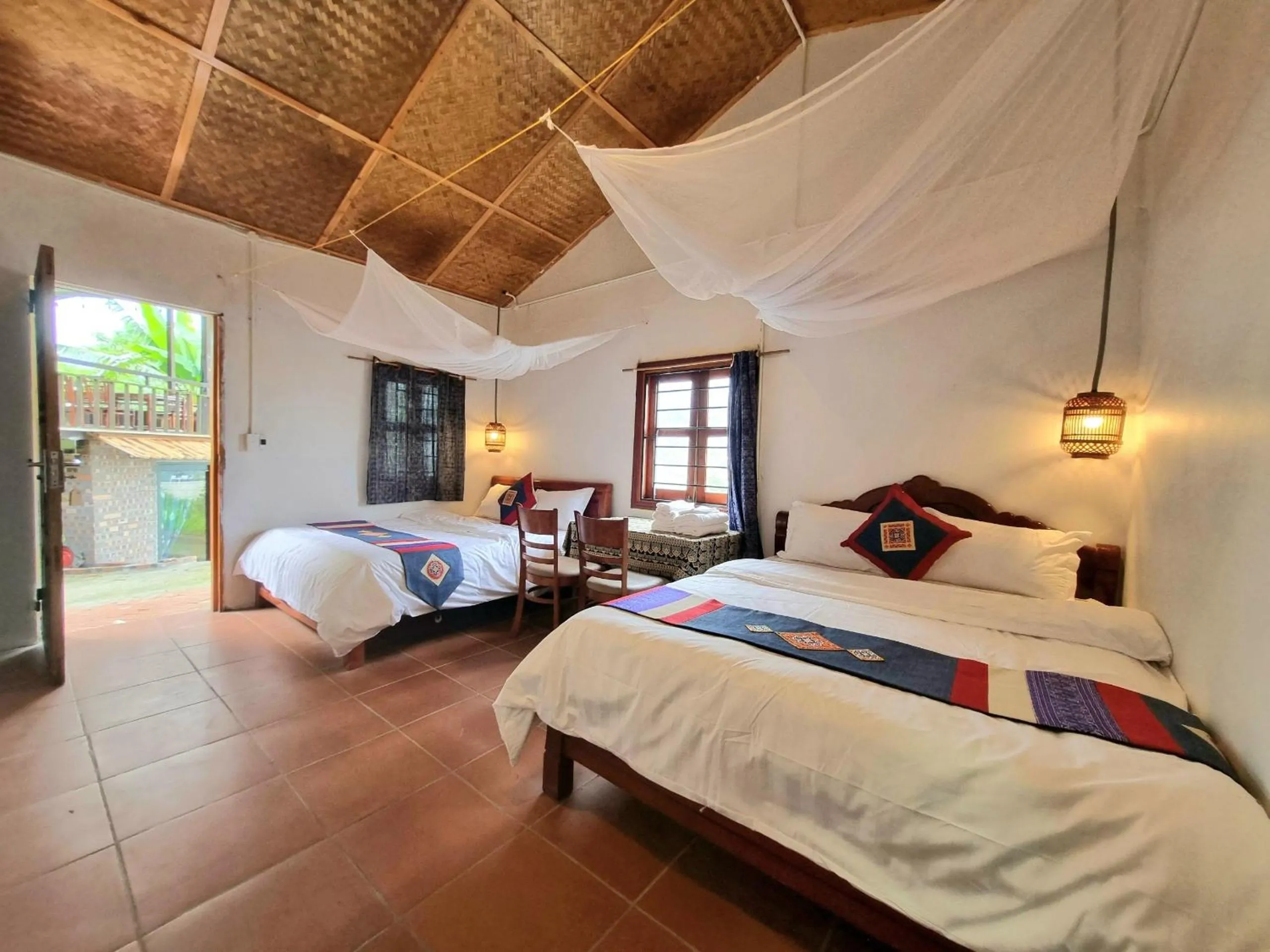 Bed in Tavan Chopai Homestay