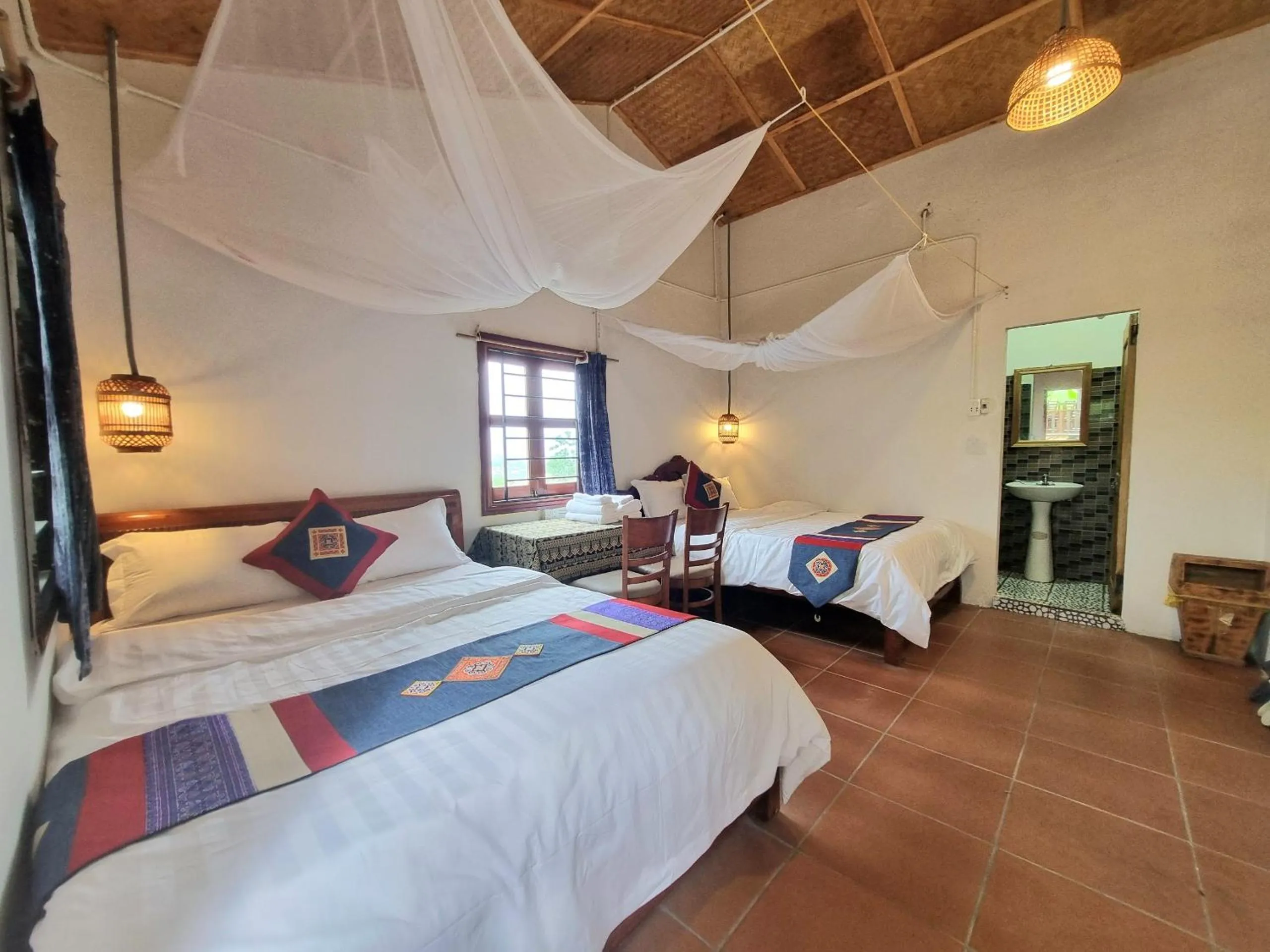 Bed in Tavan Chopai Homestay