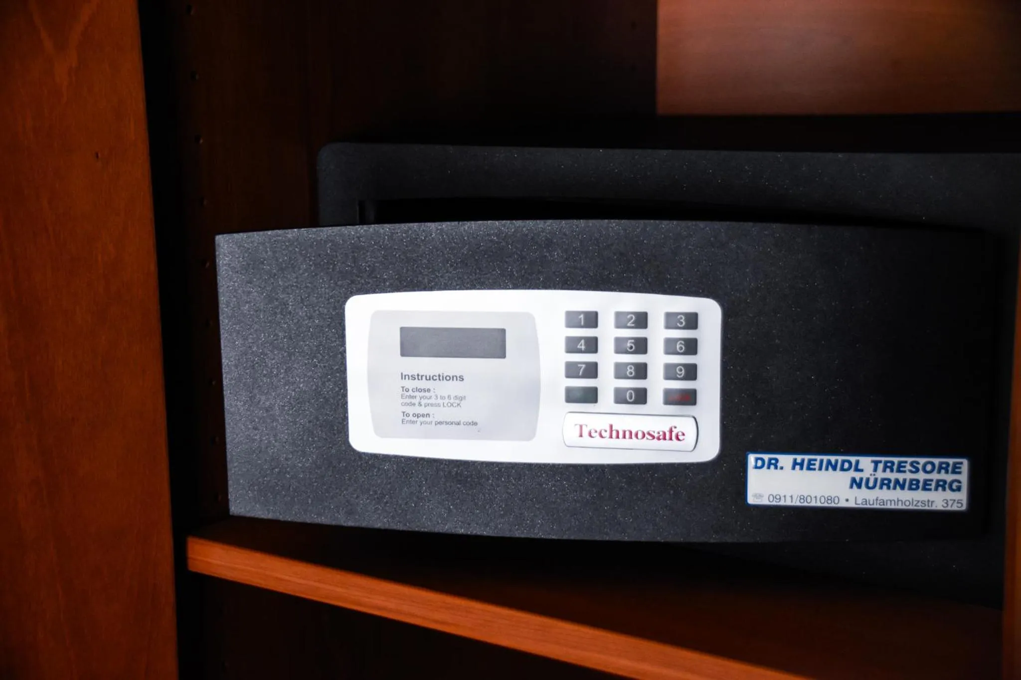 safe in Parkhotel Zirndorf