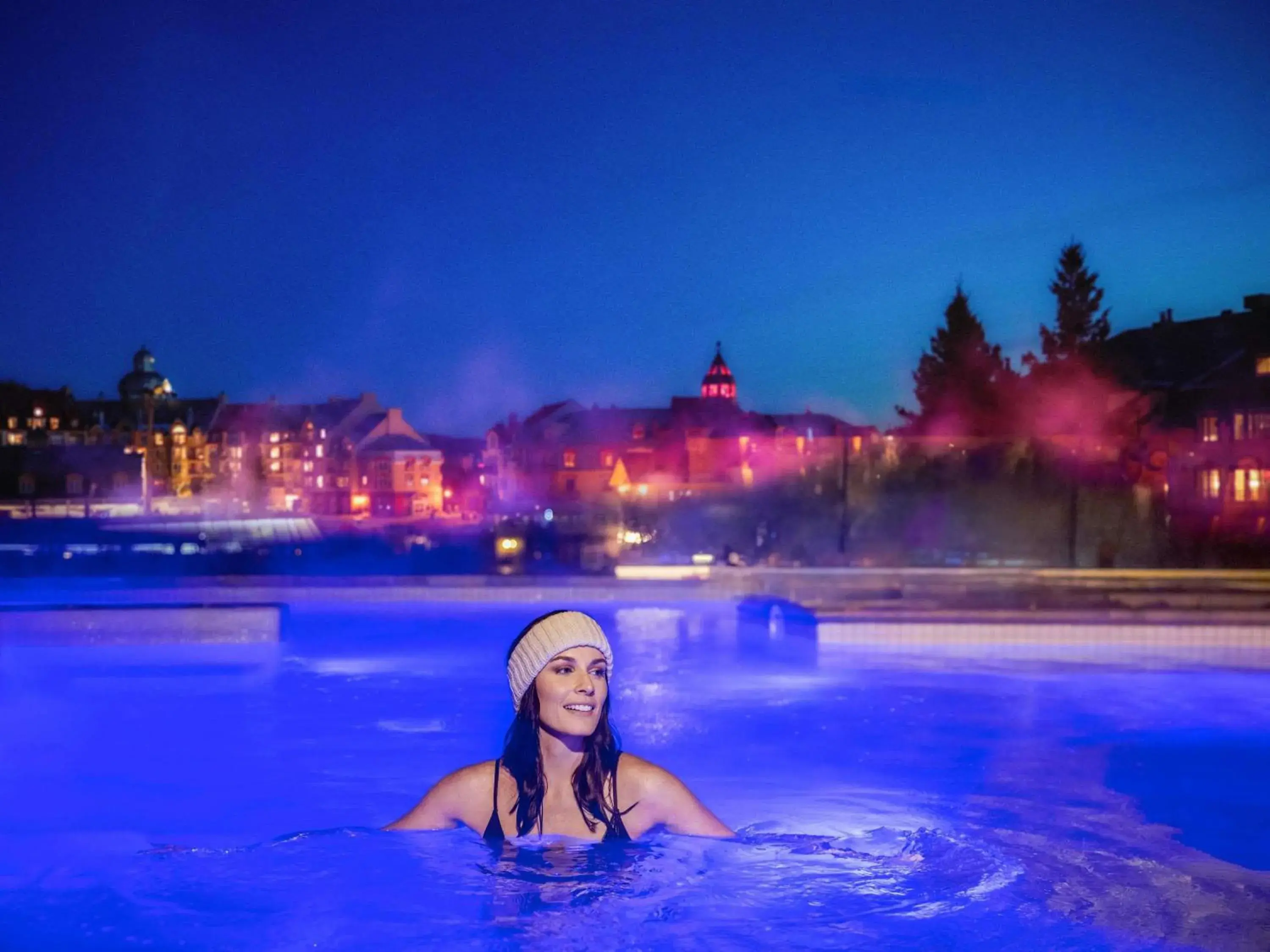 Pool view in Fairmont Tremblant Pool view in Fairmont Tremblant