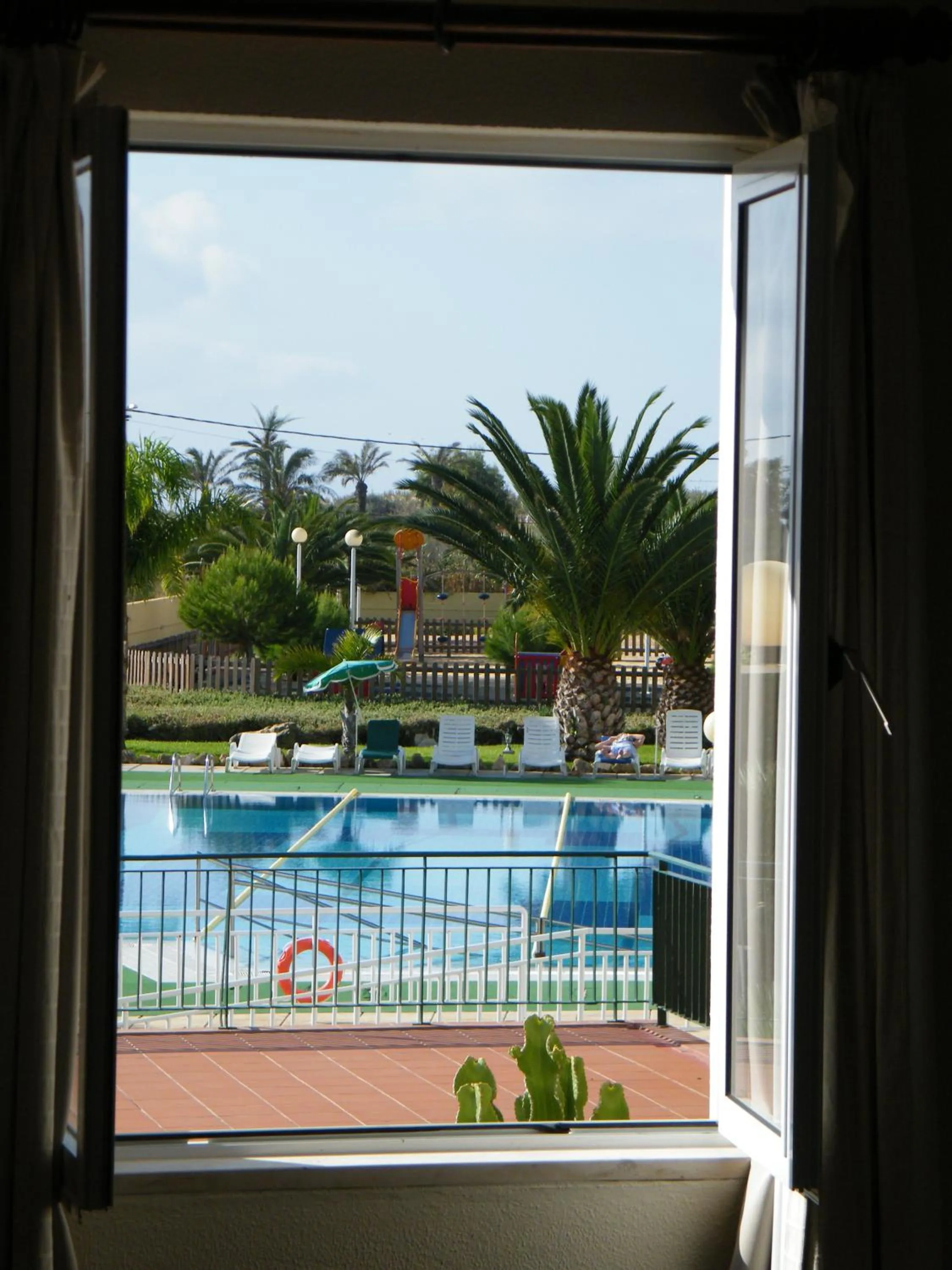 Pool view in INATEL Porto Santo