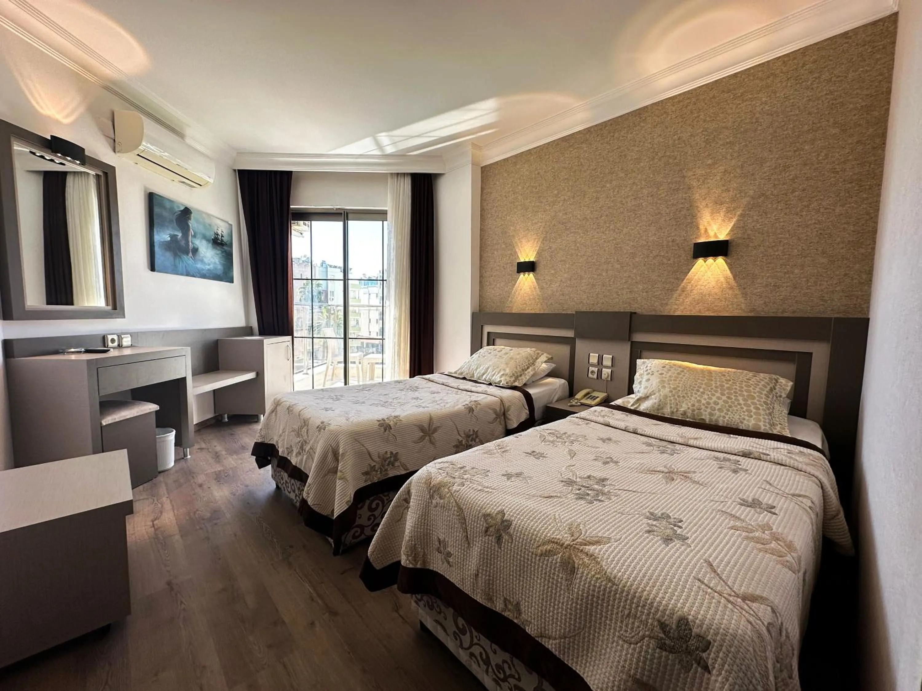 Bed in Monte Carlo Hotel