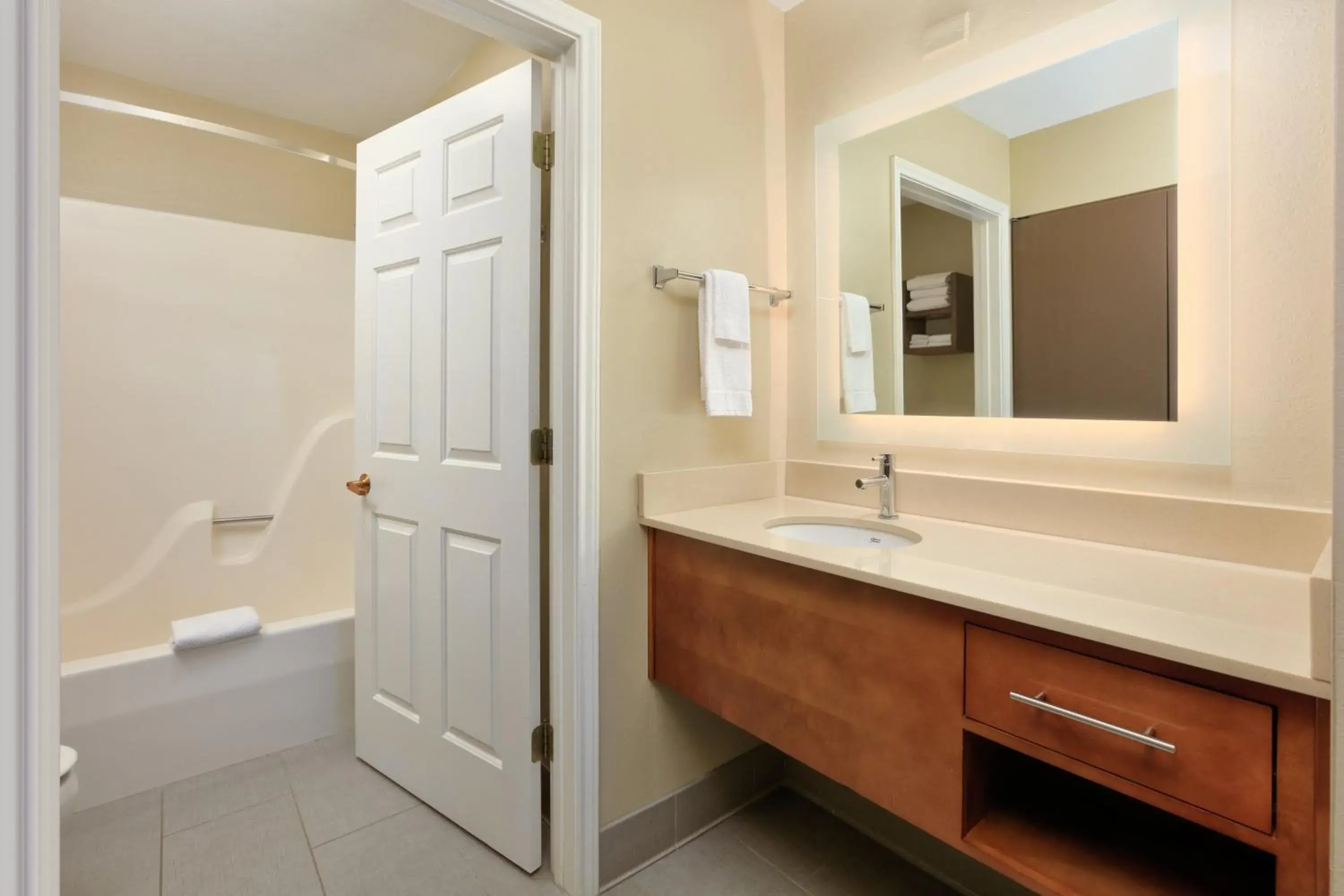Bathroom in Staybridge Suites Corning by IHG Bathroom in Staybridge Suites Corning by IHG