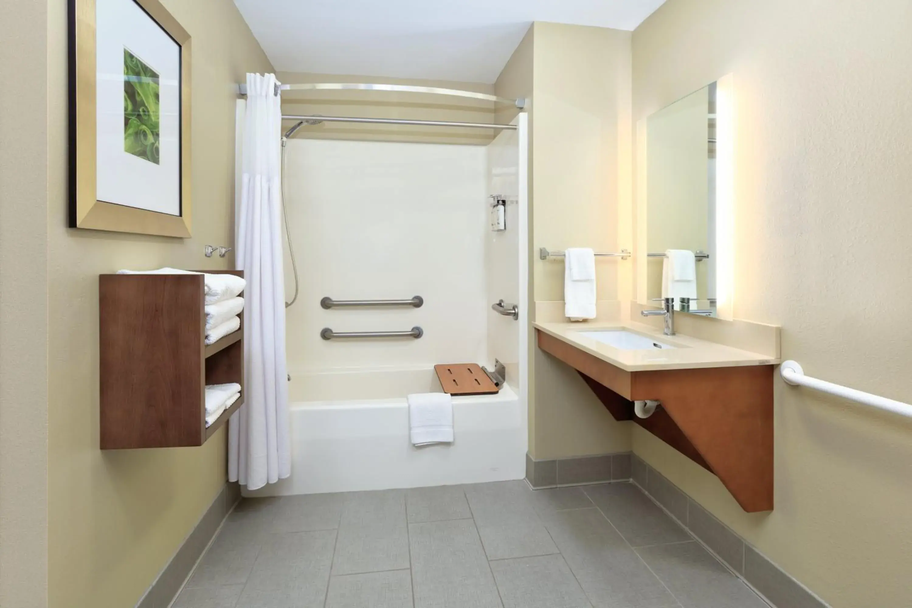 One-Bedroom Suite with Tub - Mobility Accessible in Staybridge Suites Corning by IHG One-Bedroom Suite with Tub - Mobility Accessible in Staybridge Suites Corning by IHG