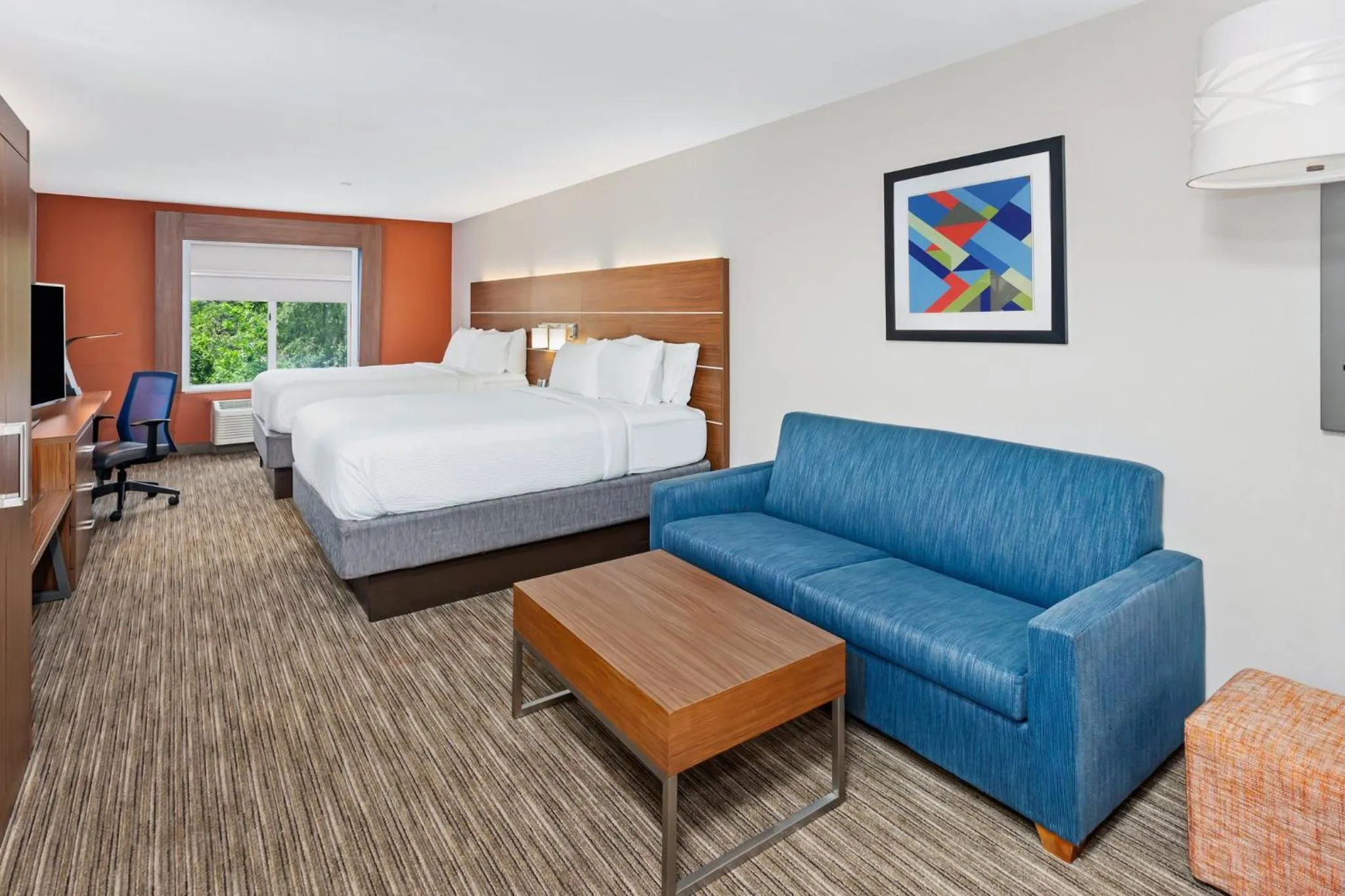 Photo of the whole room, Bed in Holiday Inn Express Hotel & Suites Chicago South Lansing by IHG