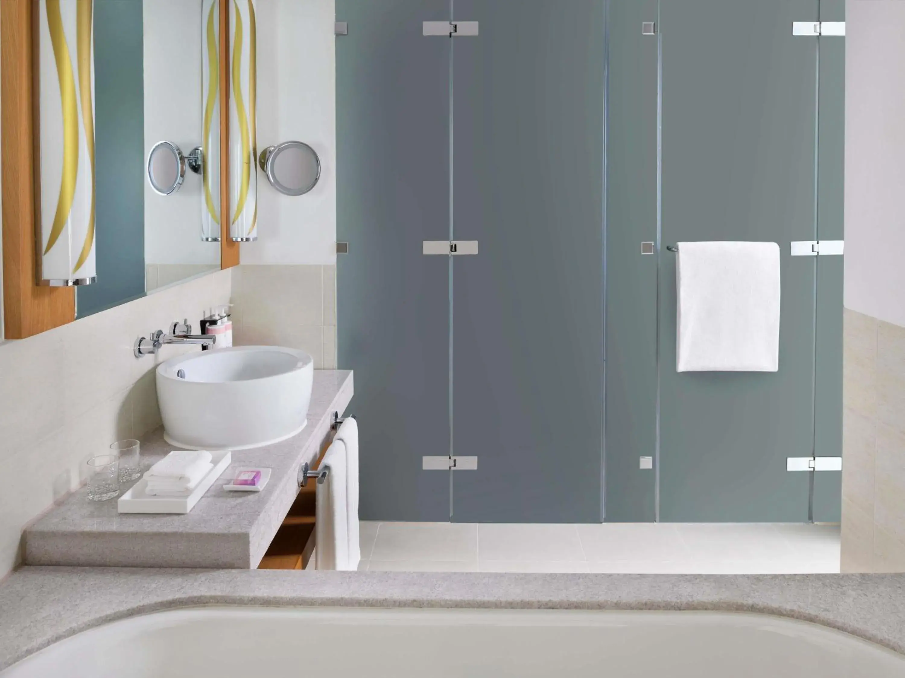 Executive Suite Partial Sea View with Balcony, Lounge Access, Breakfast, Refreshments & Evening drinks and Canapés in Mövenpick Hotel Jumeirah Beach Executive Suite Partial Sea View with Balcony, Lounge Access, Breakfast, Refreshments & Evening drinks and Canapés in Mövenpick Hotel Jumeirah Beach