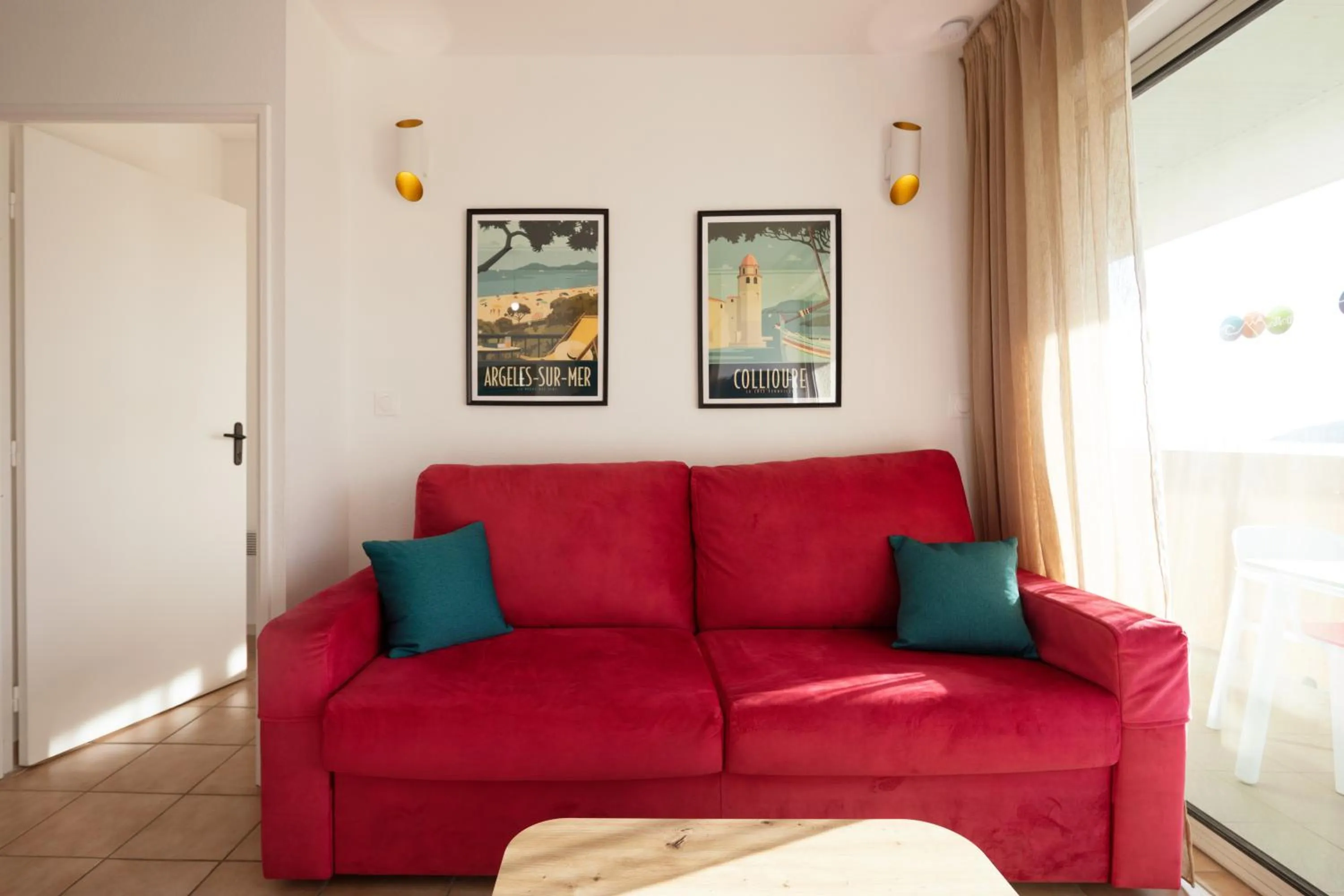 Living room in Résidence Mer & Golf Port Argelès