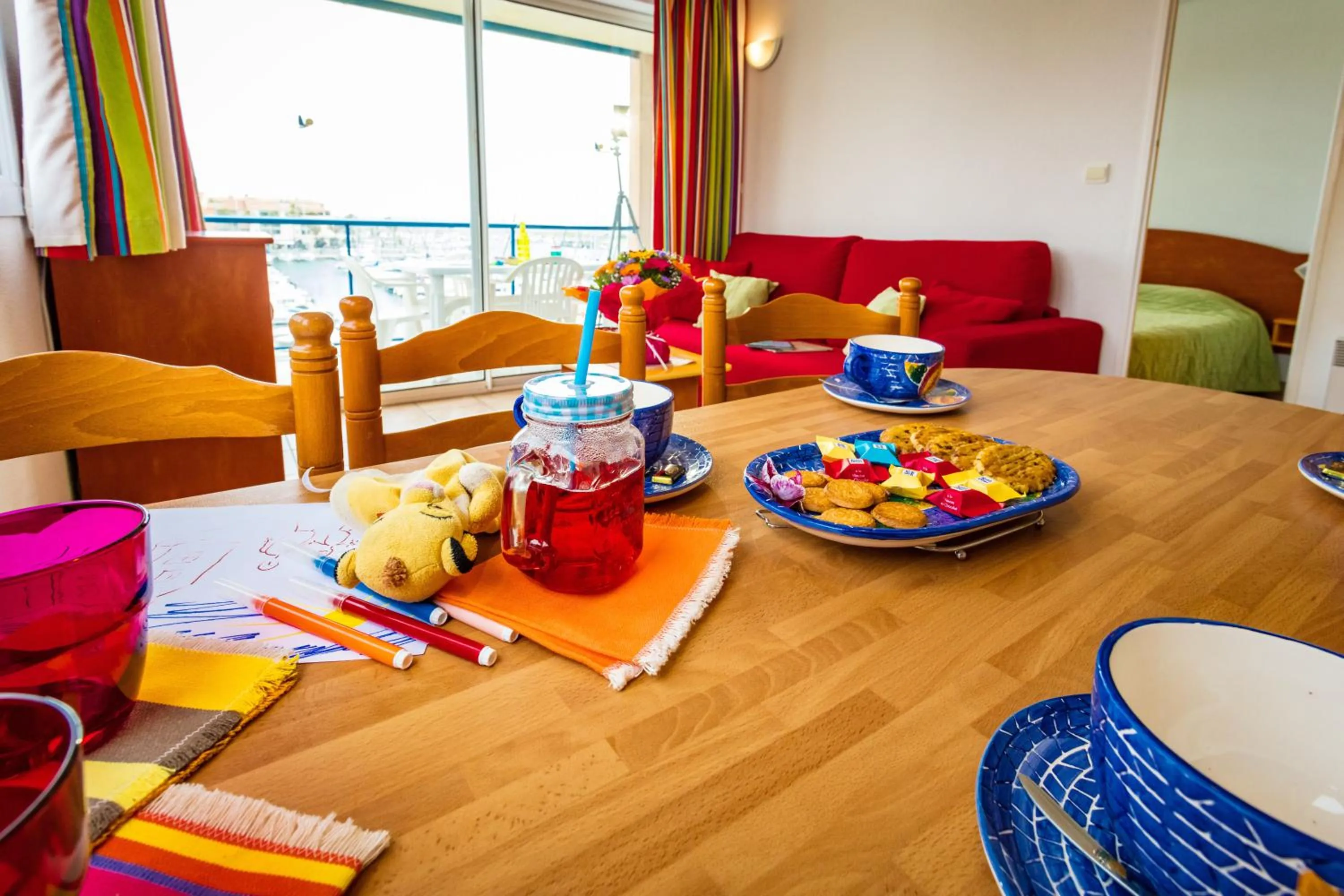 Living room in Résidence Mer & Golf Port Argelès