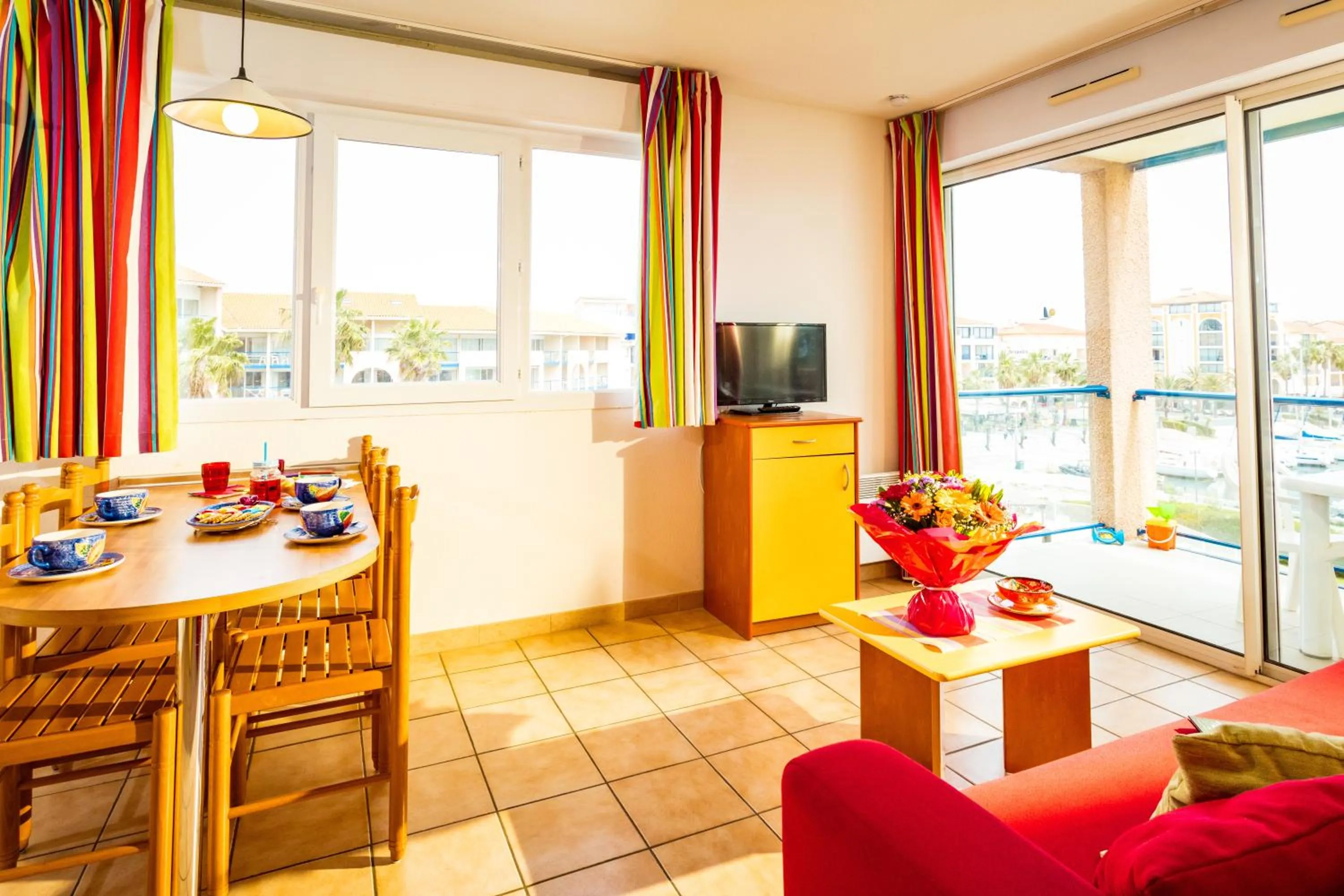 Living room in Résidence Mer & Golf Port Argelès