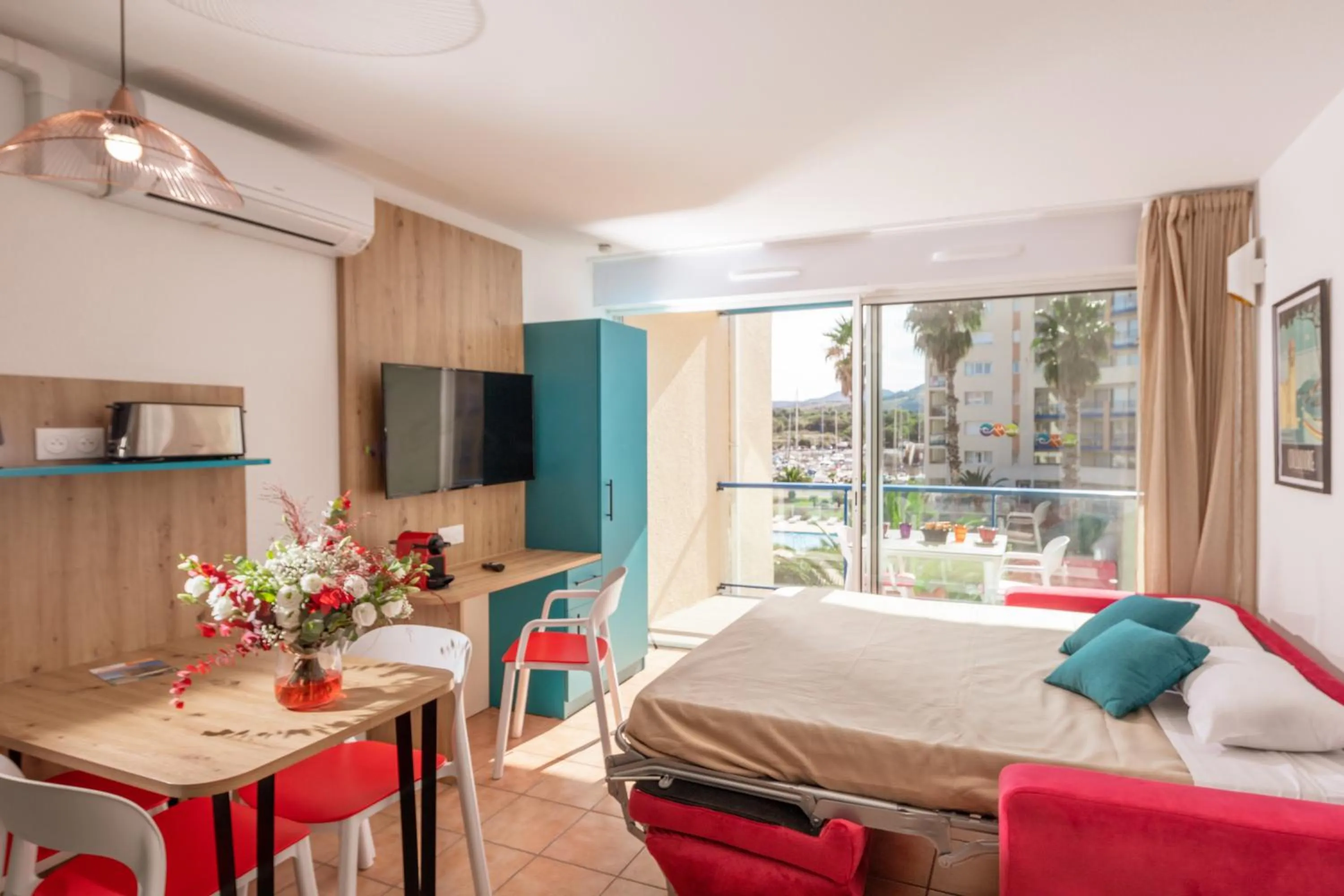 Bed in Résidence Mer & Golf Port Argelès