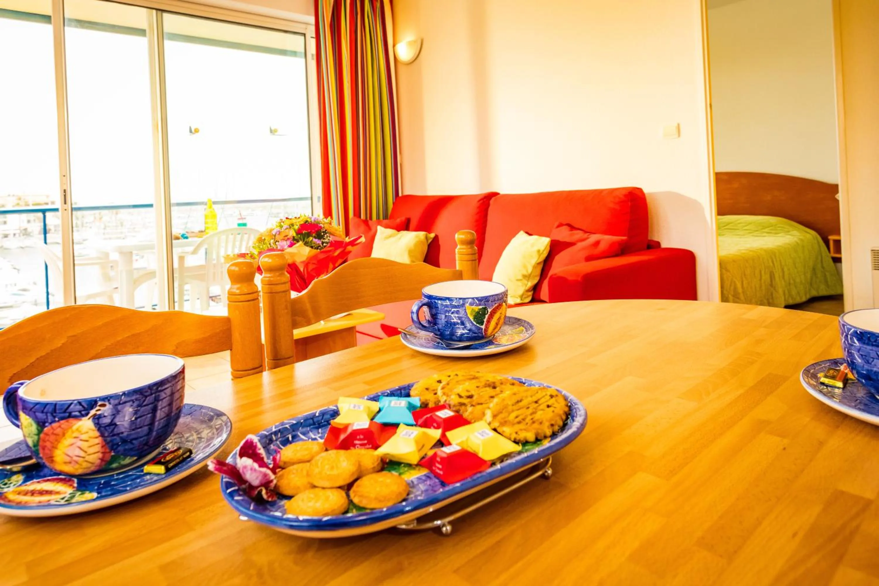 Living room in Résidence Mer & Golf Port Argelès