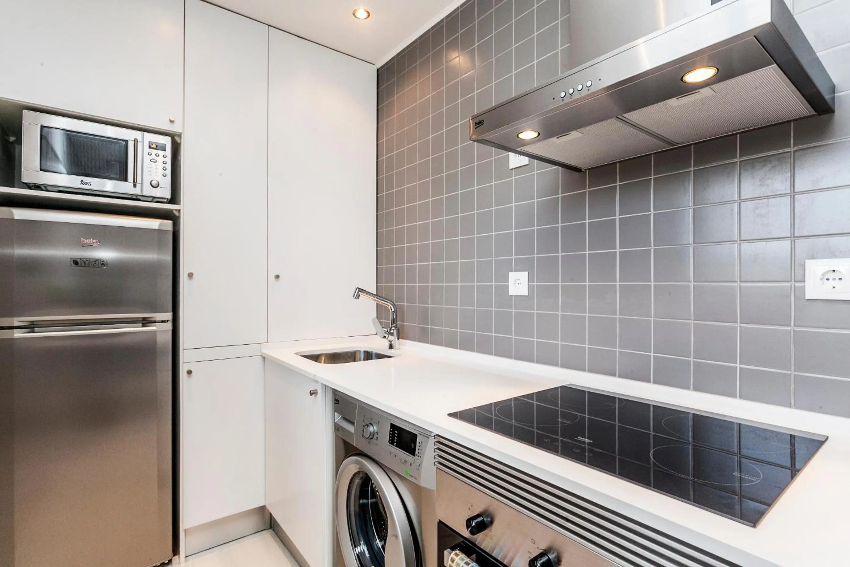 Kitchen or kitchenette in Bright Visconde Apartment