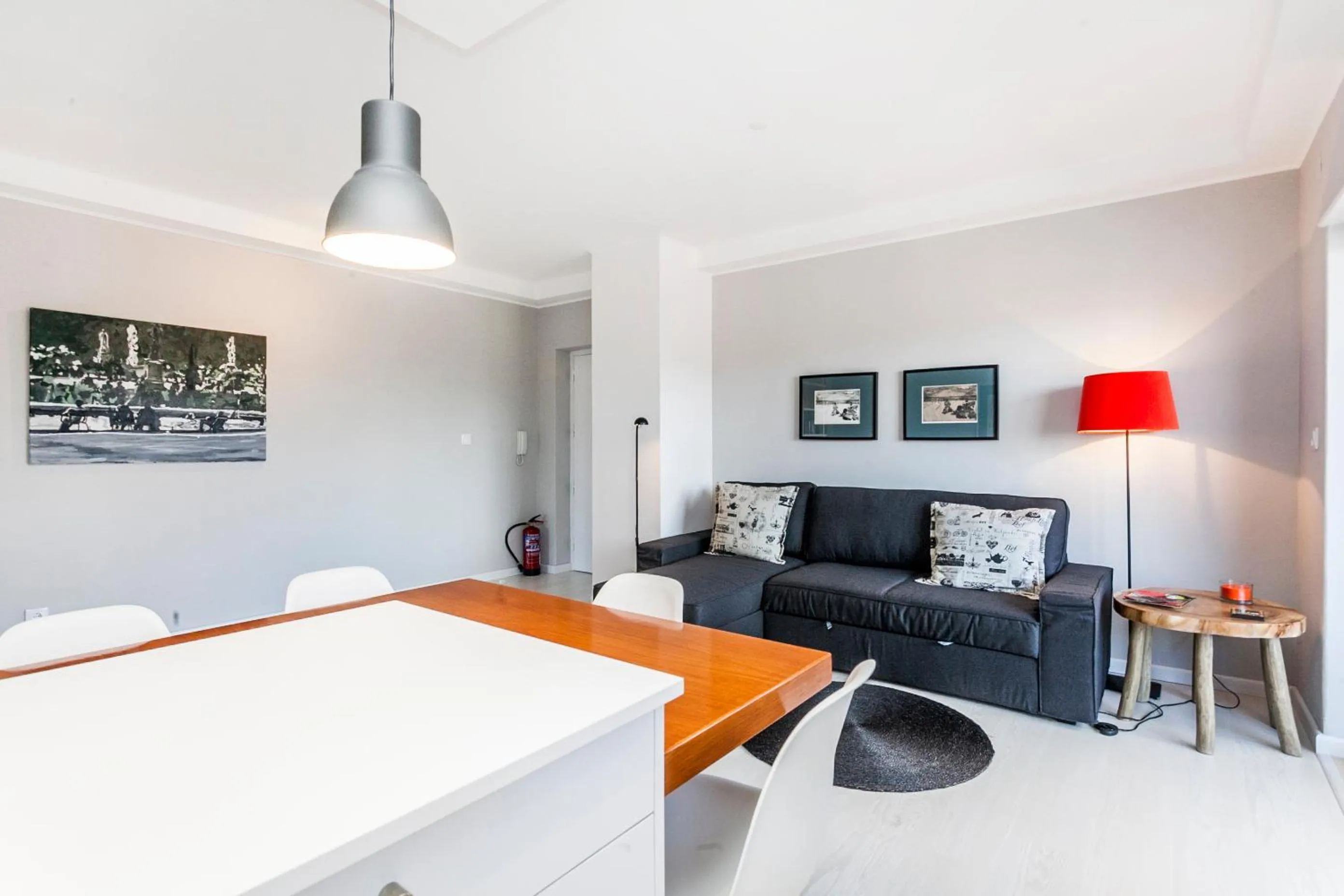 Living room in Bright Visconde Apartment