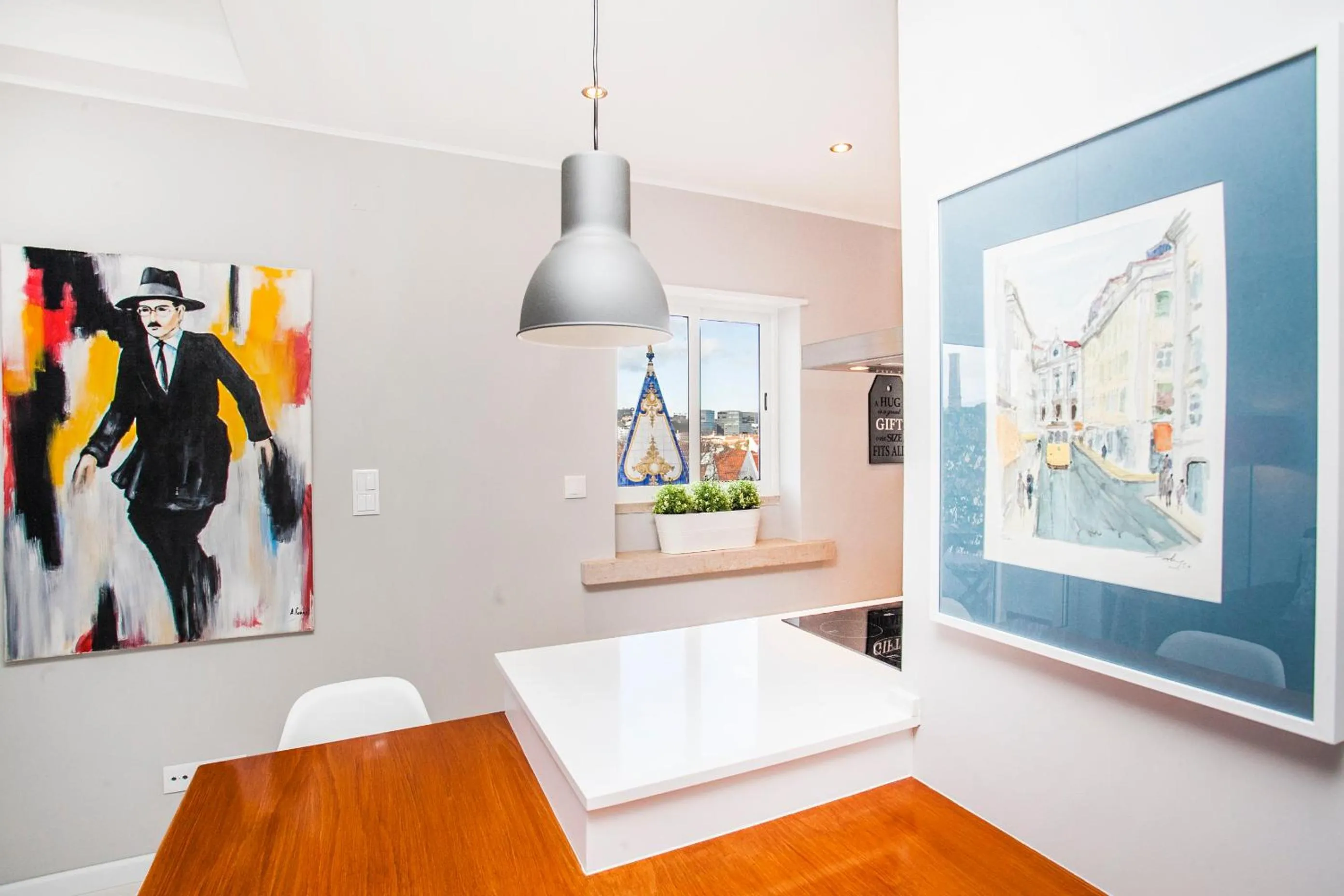 Living room in Bright Visconde Apartment