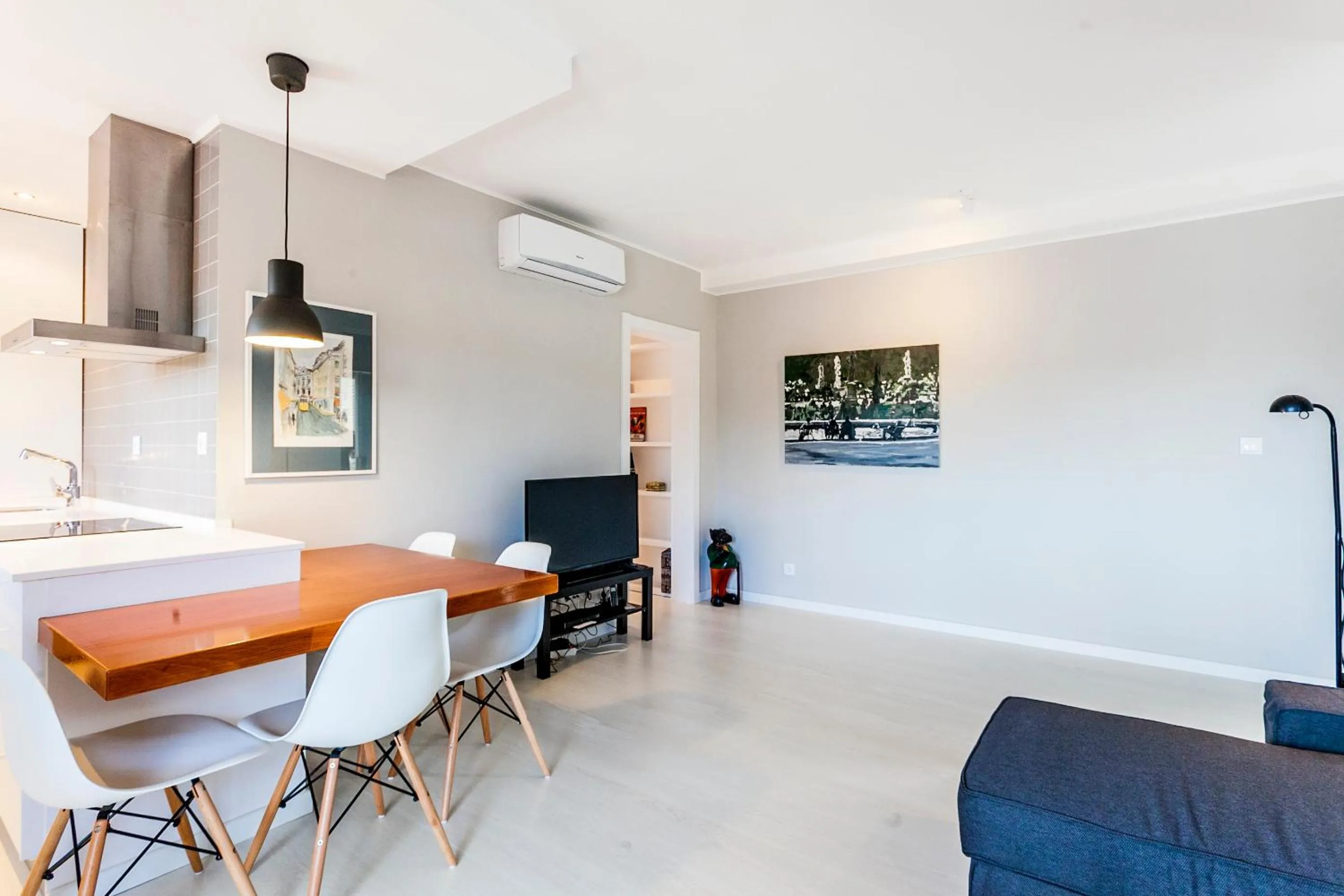 Living room in Bright Visconde Apartment