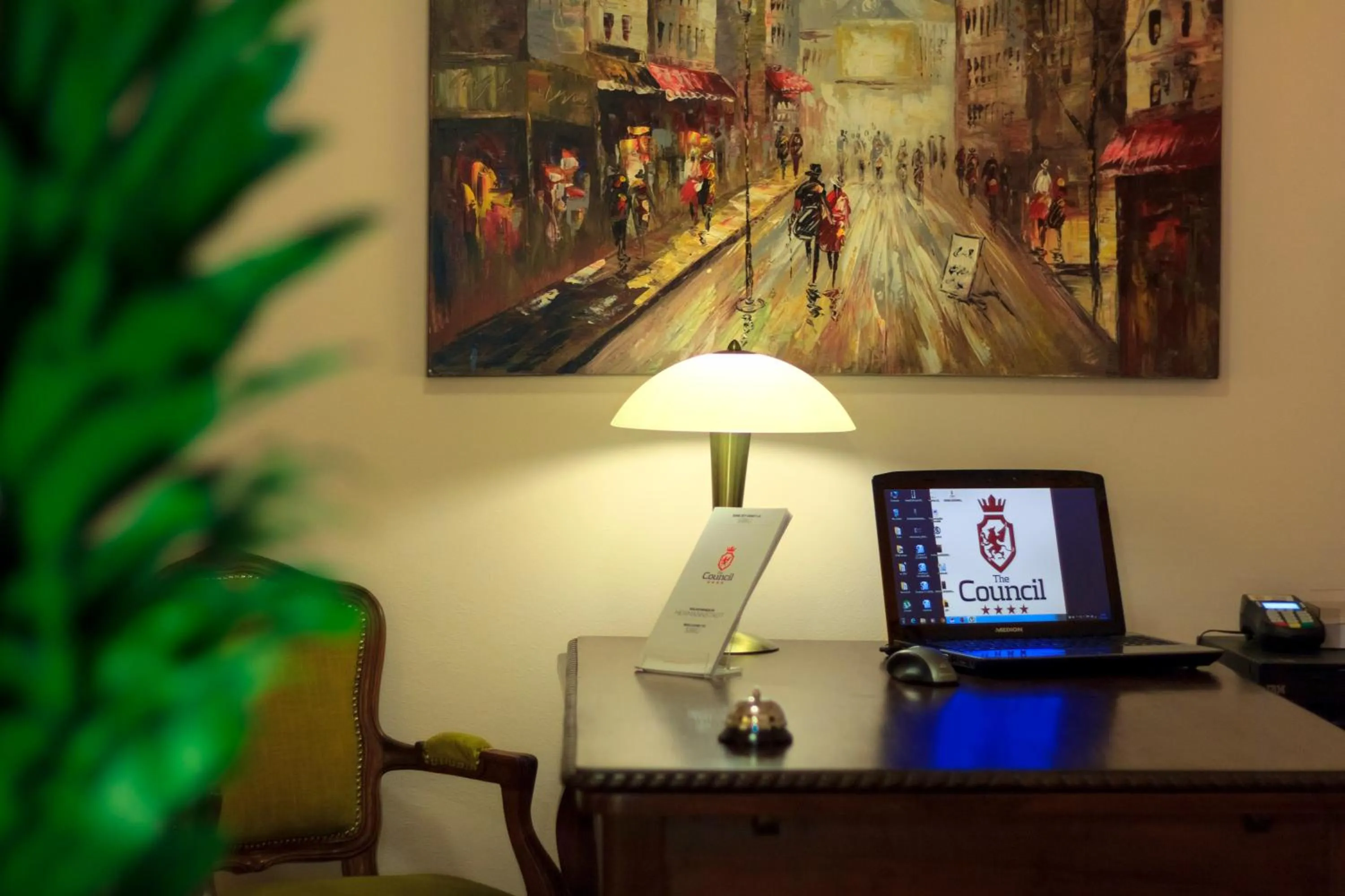 Lobby or reception in Hotel The Council