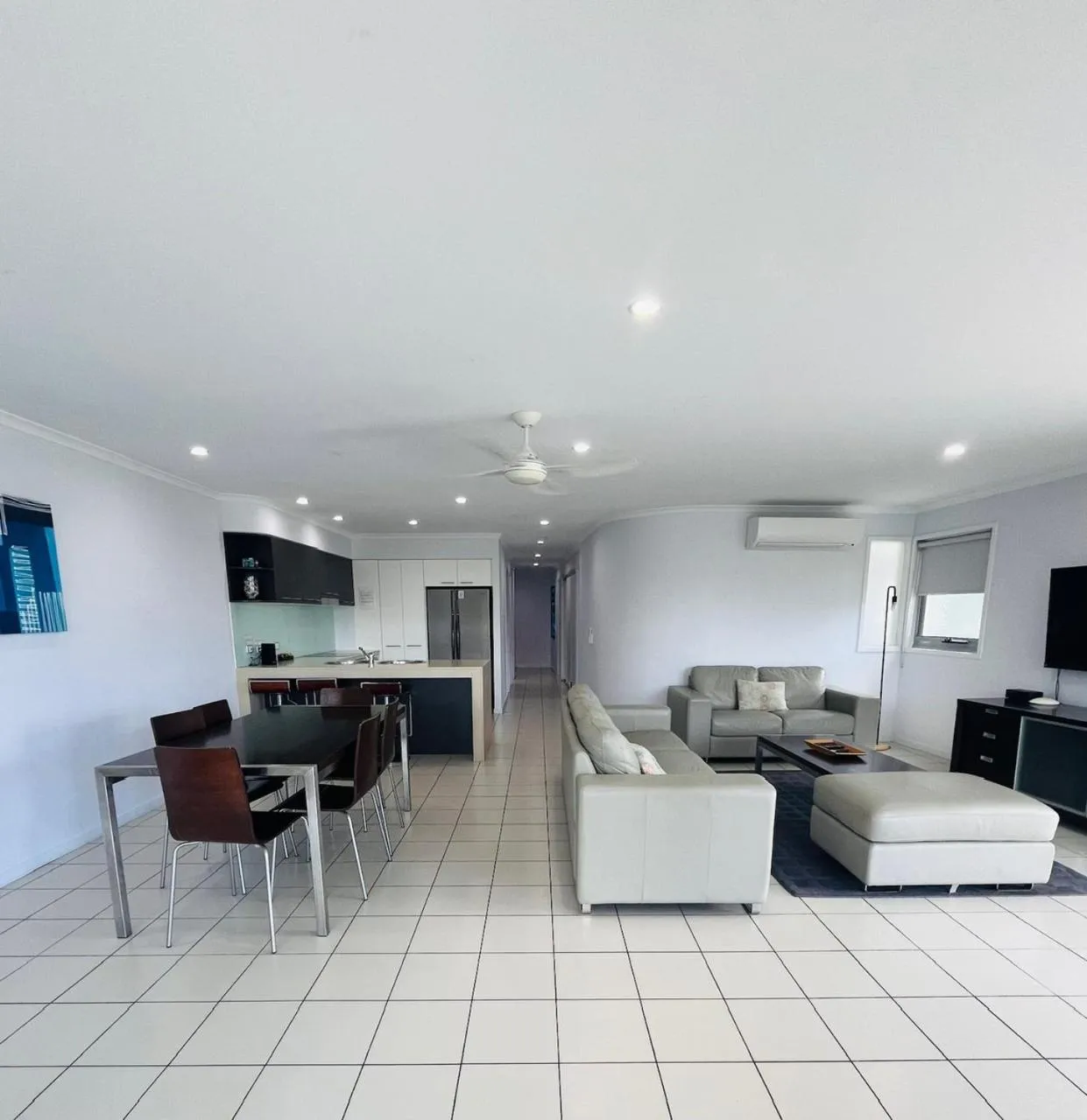 Living room in at Marina Shores