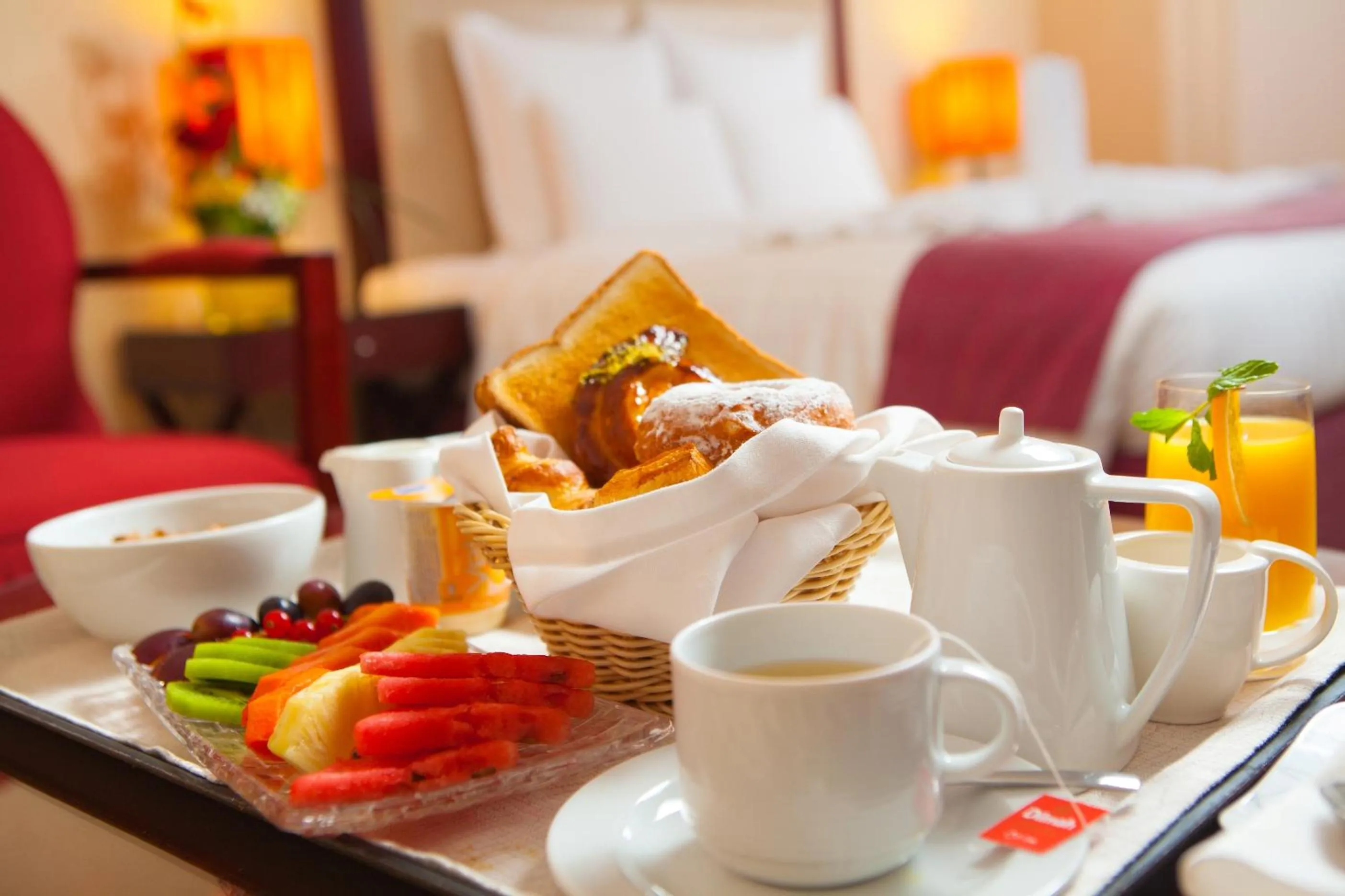 Food, Bed in Grand Regal Hotel