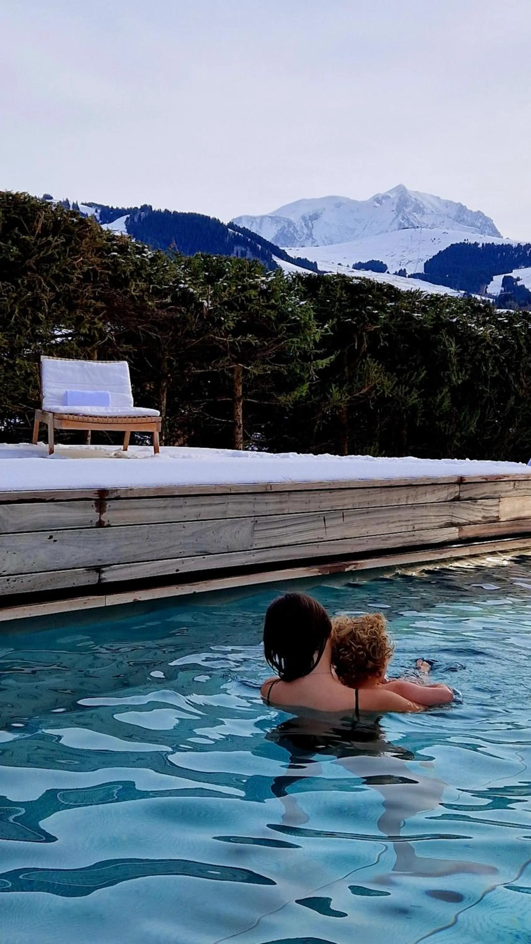 Pool view in L'Alpaga, a Beaumier hotel