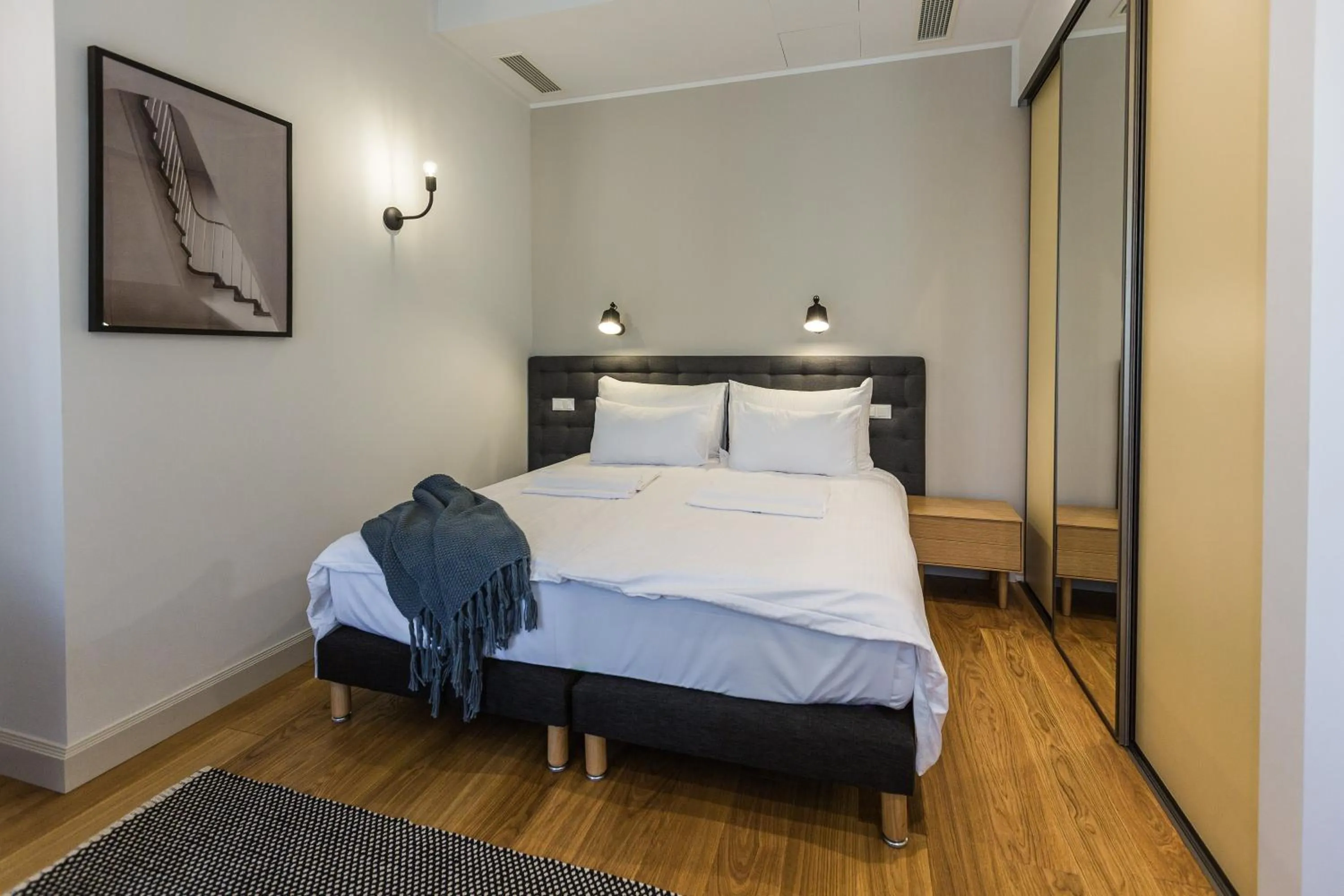 Bedroom, Bed in Riga Lux Apartments - Skolas