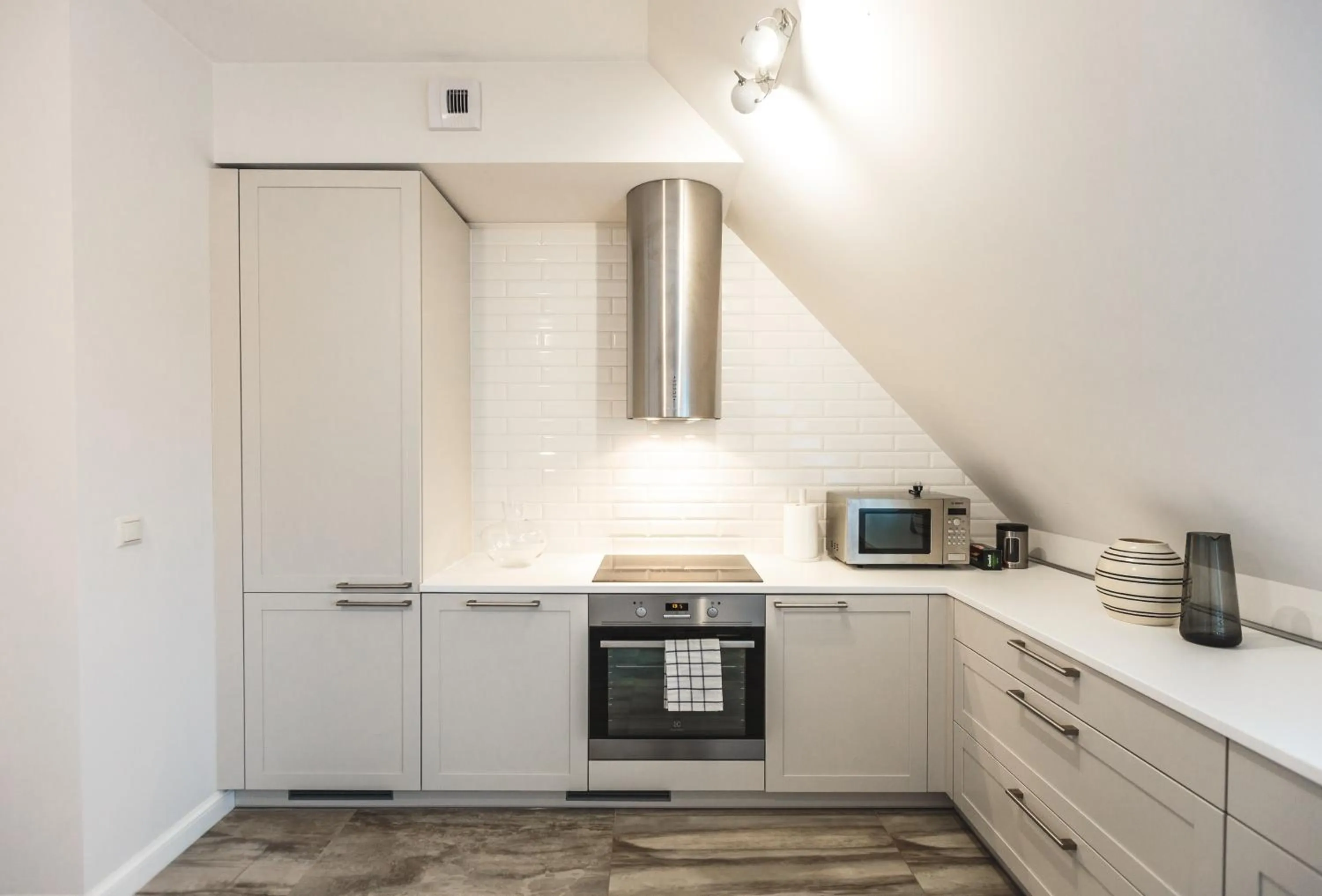 Kitchen or kitchenette in Riga Lux Apartments - Skolas