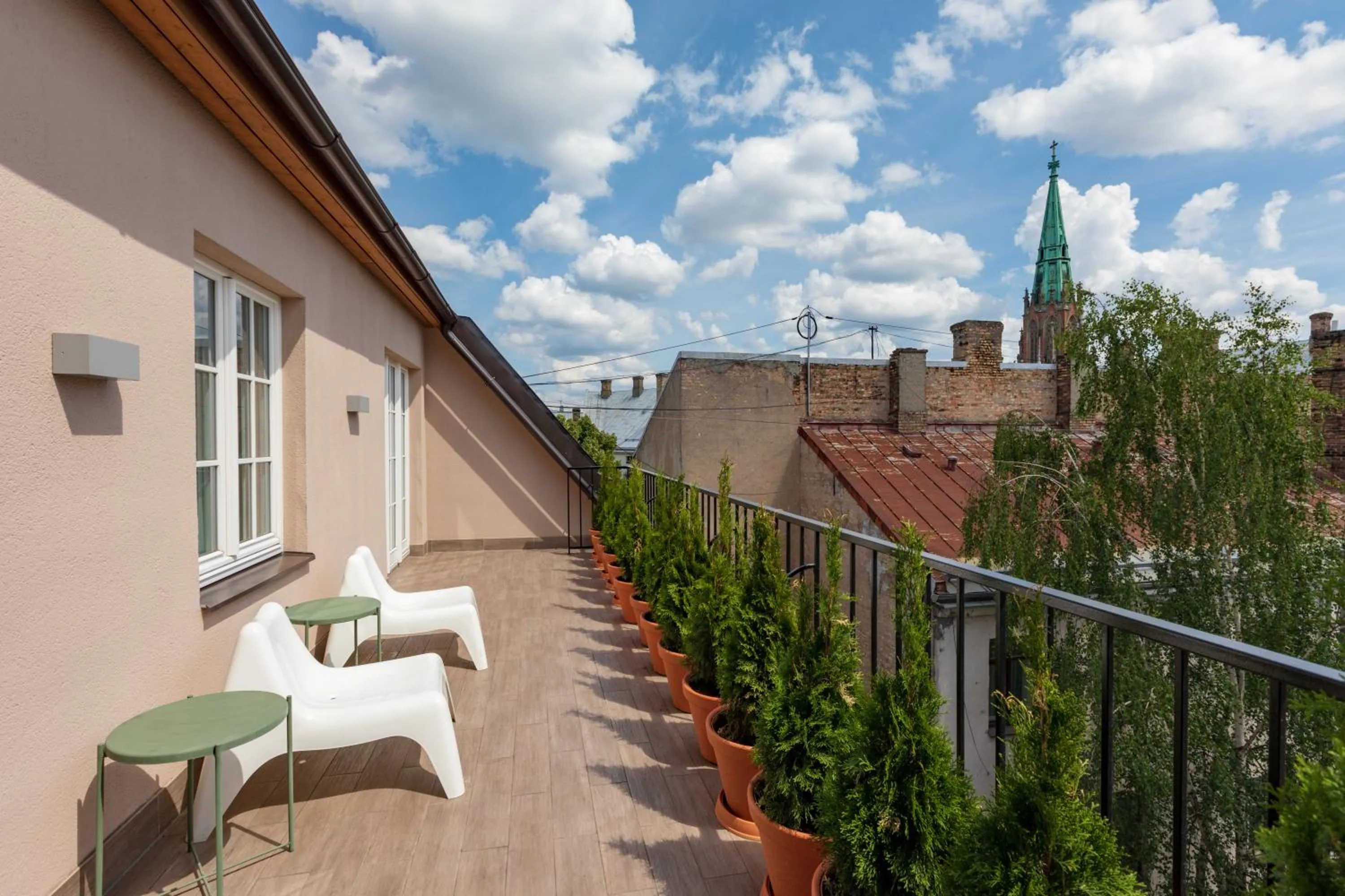 Balcony/Terrace in Riga Lux Apartments - Skolas
