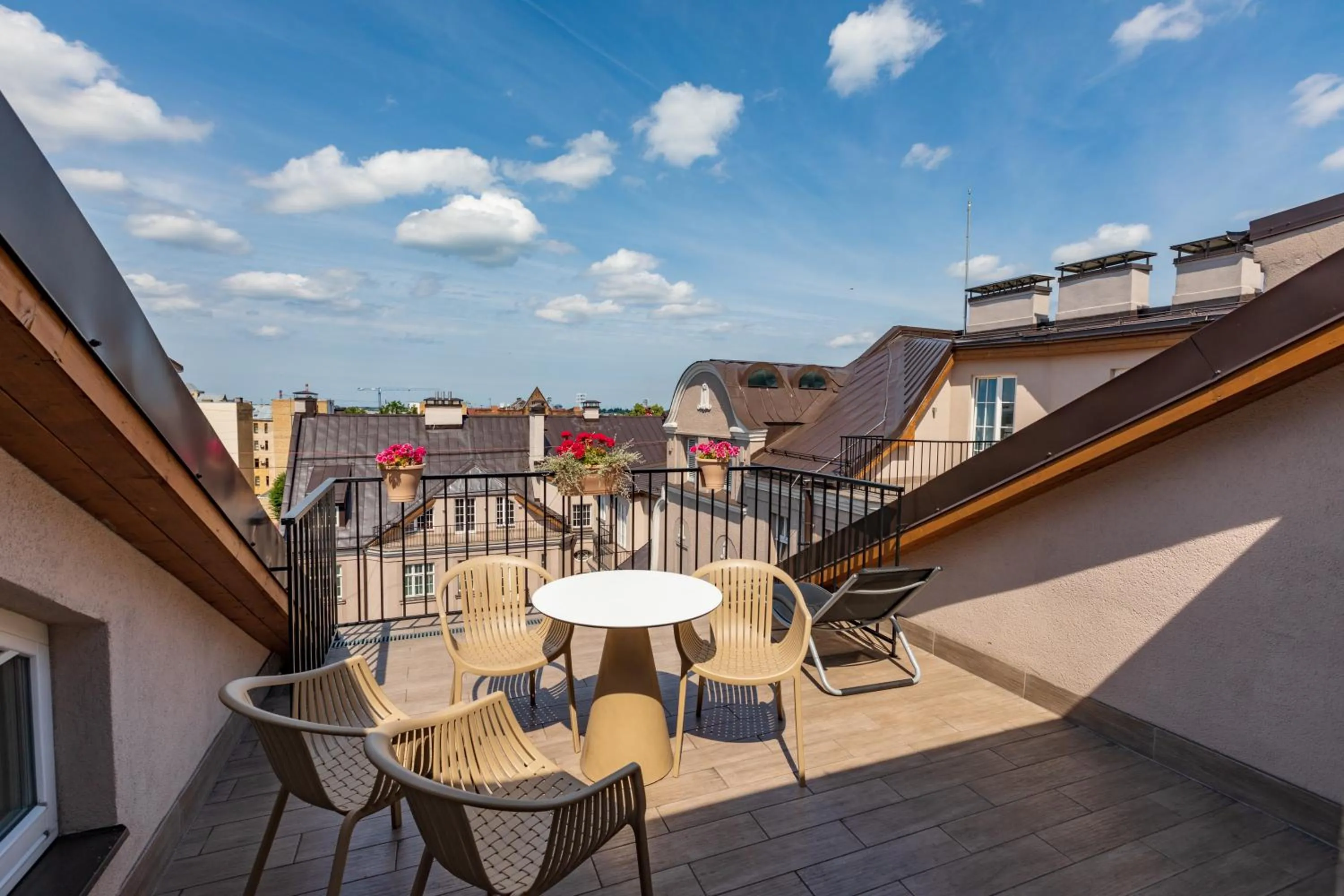 Balcony/Terrace in Riga Lux Apartments - Skolas