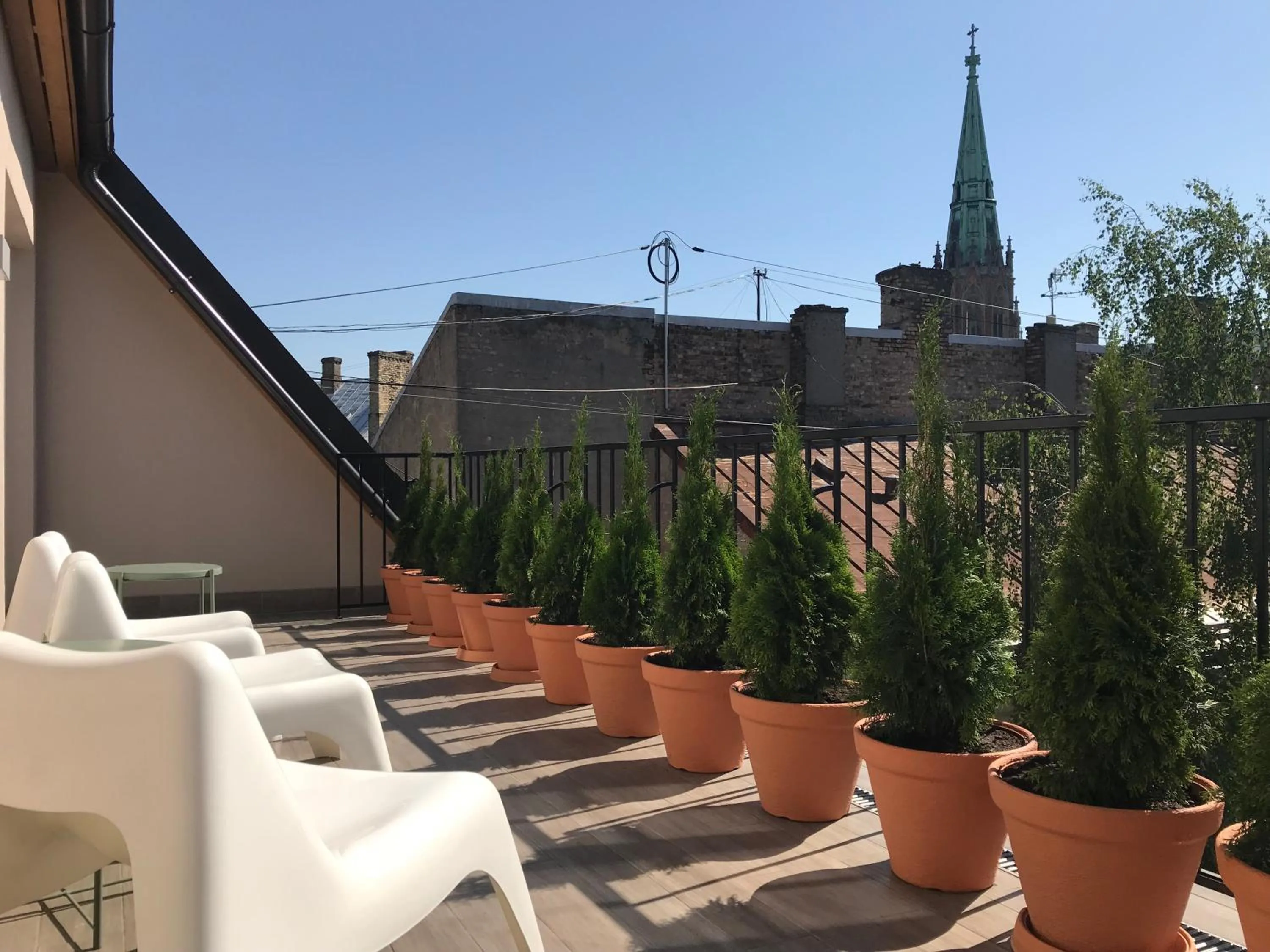 Balcony/Terrace in Riga Lux Apartments - Skolas