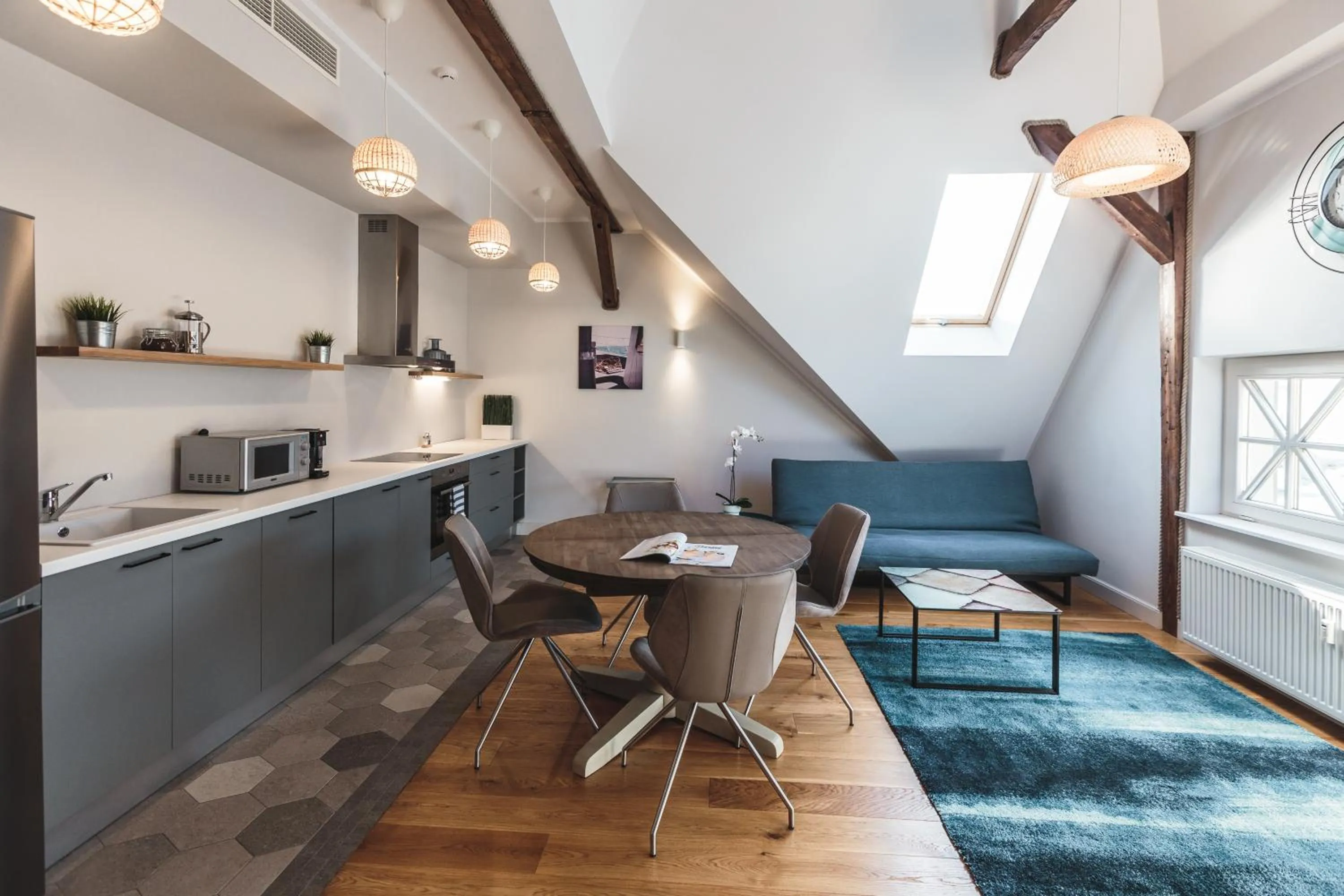 Kitchen or kitchenette in Riga Lux Apartments - Skolas