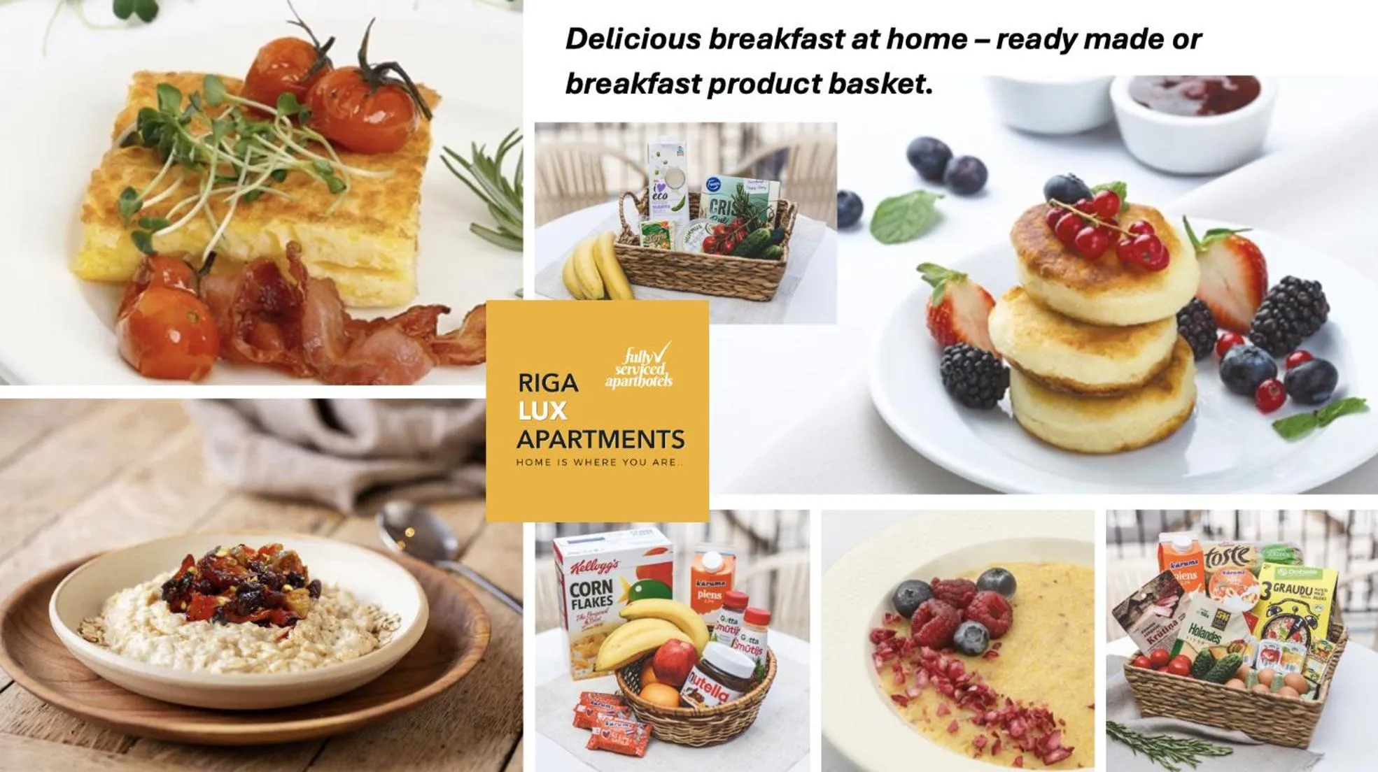 Breakfast in Riga Lux Apartments - Skolas