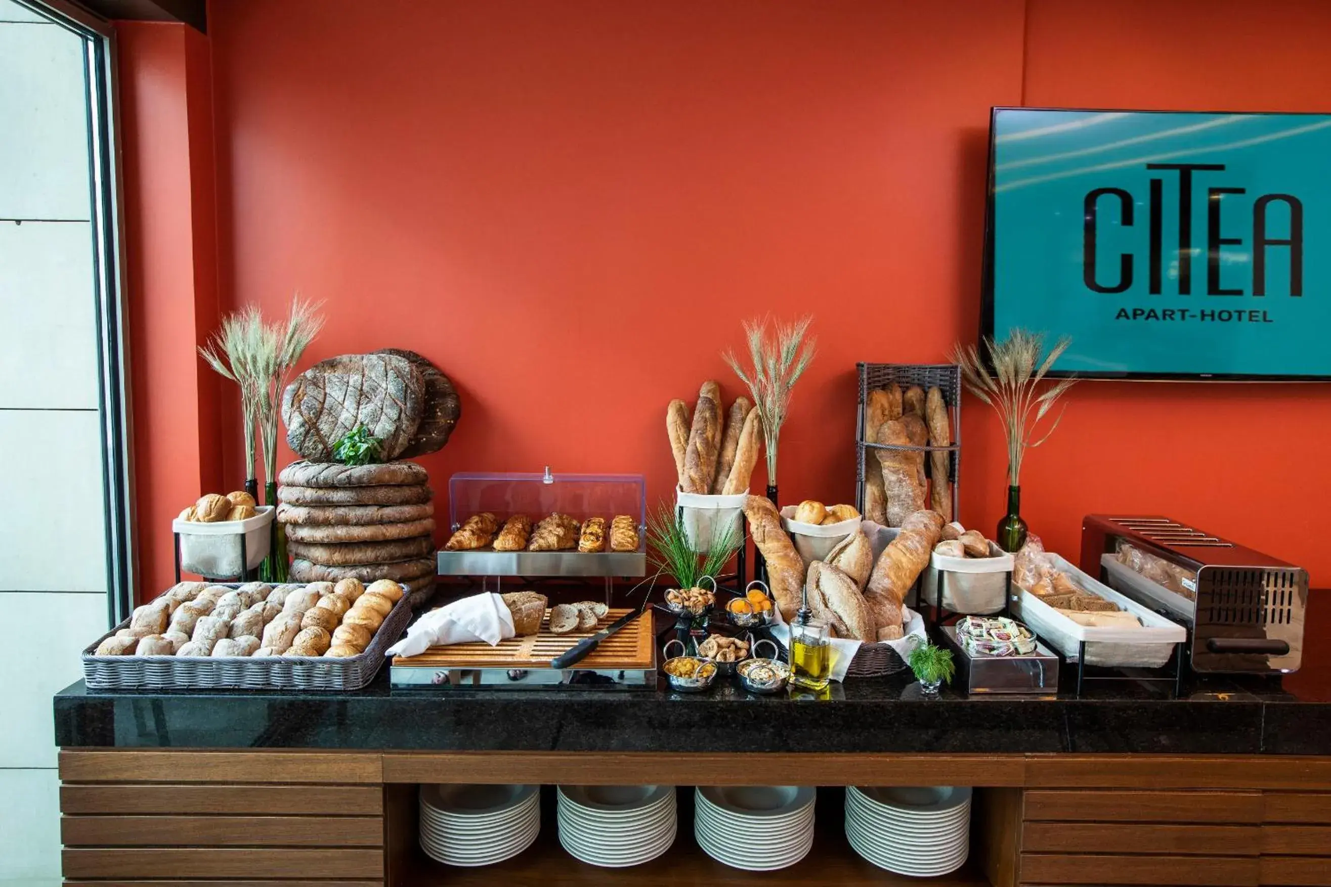 Buffet breakfast in Citea Apart Hotel Buffet breakfast in Citea Apart Hotel