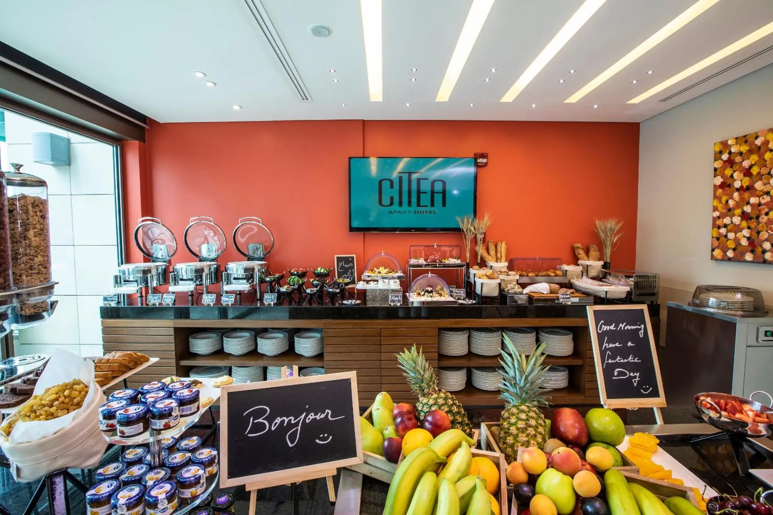 Buffet breakfast in Citea Apart Hotel Buffet breakfast in Citea Apart Hotel