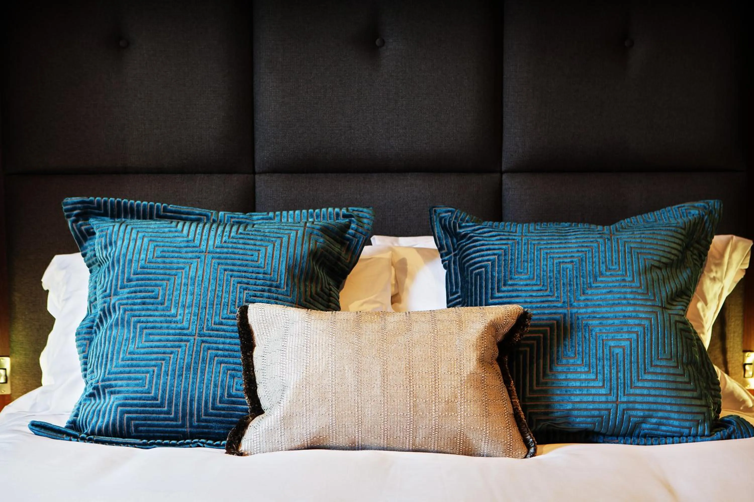 Decorative detail, Bed in San Pietro Hotel & Restaurant