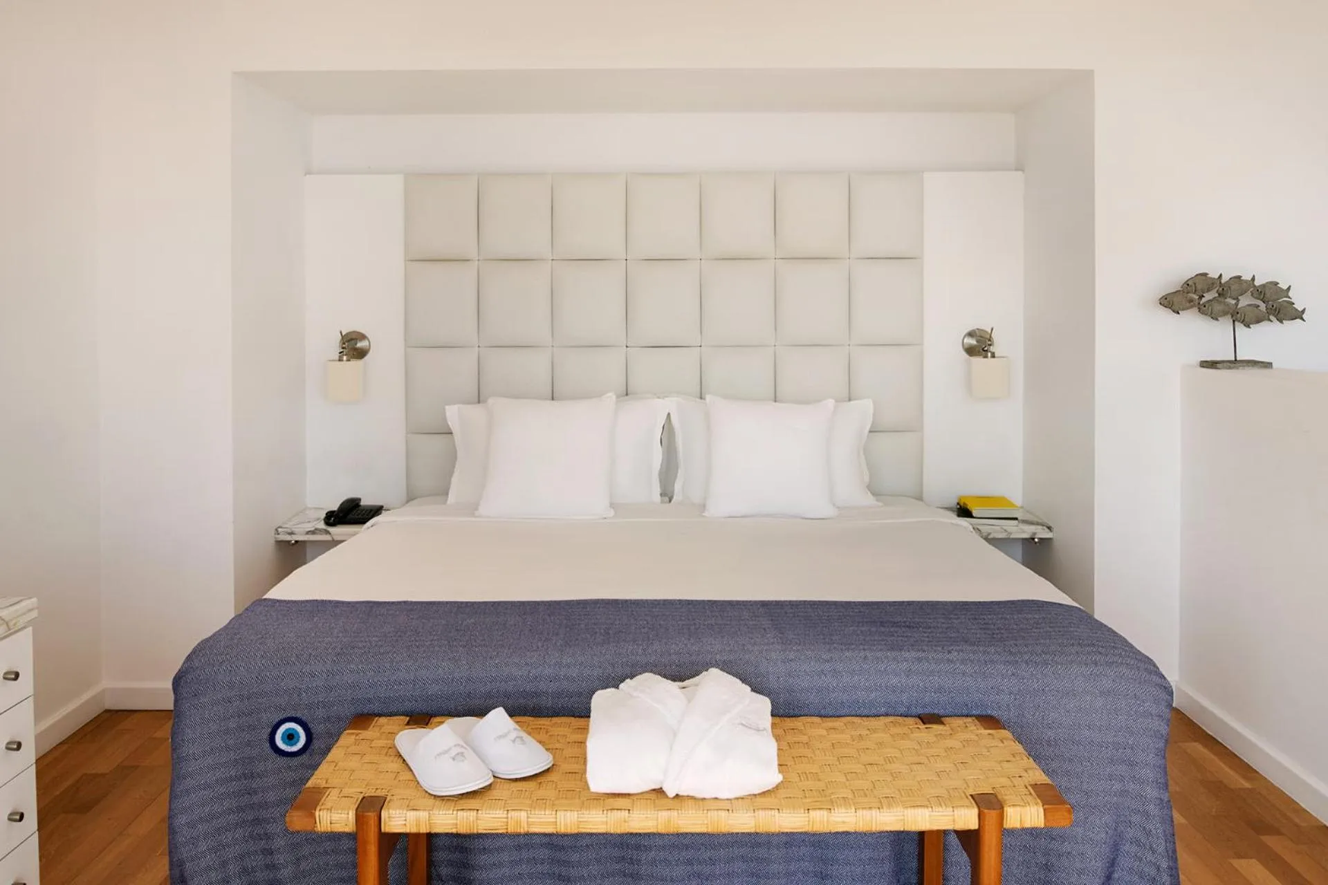 Bed in Grecian Sands Hotel