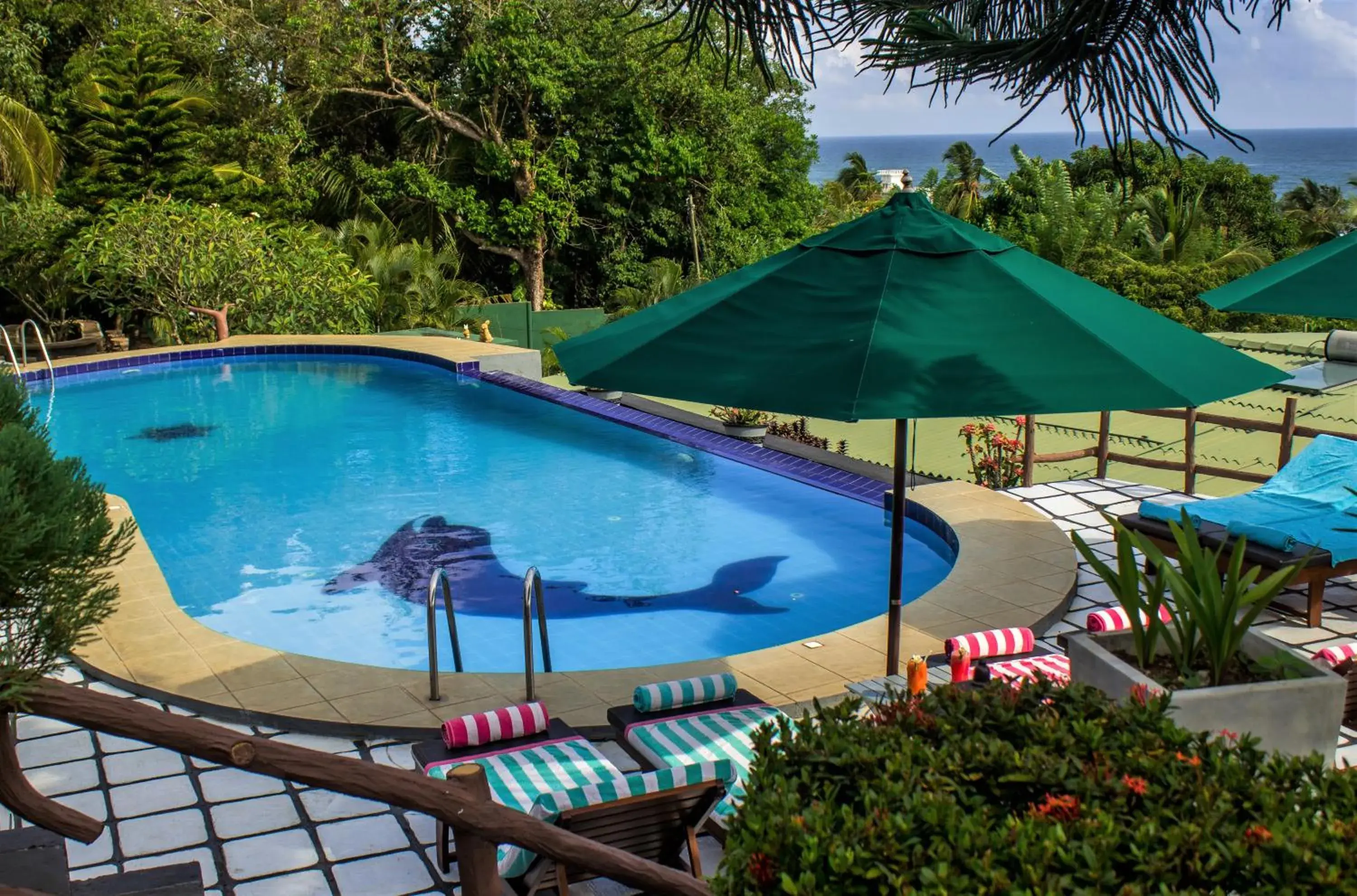 Pool view in Hotel Panorama Pool view in Hotel Panorama