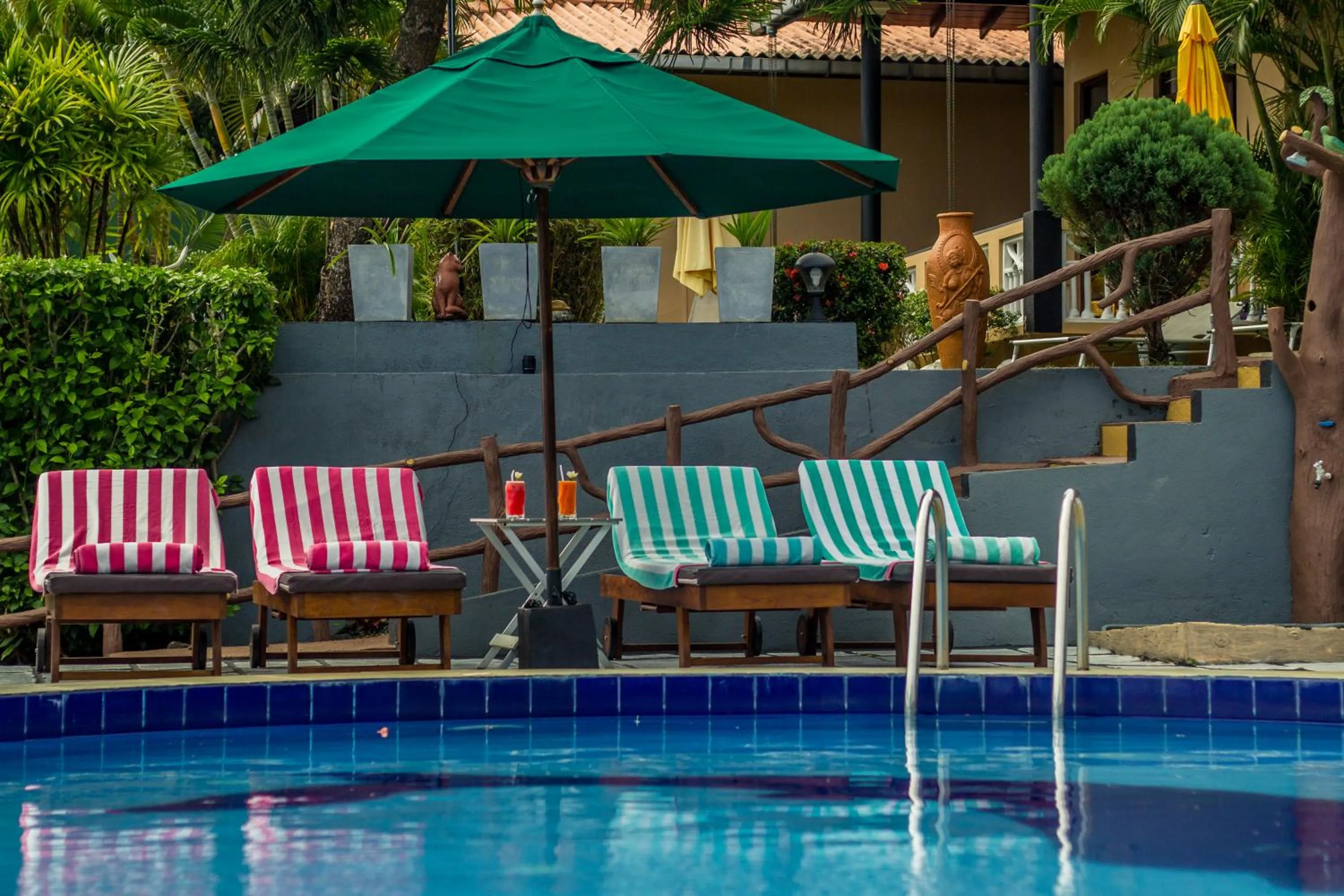 Pool view in Hotel Panorama