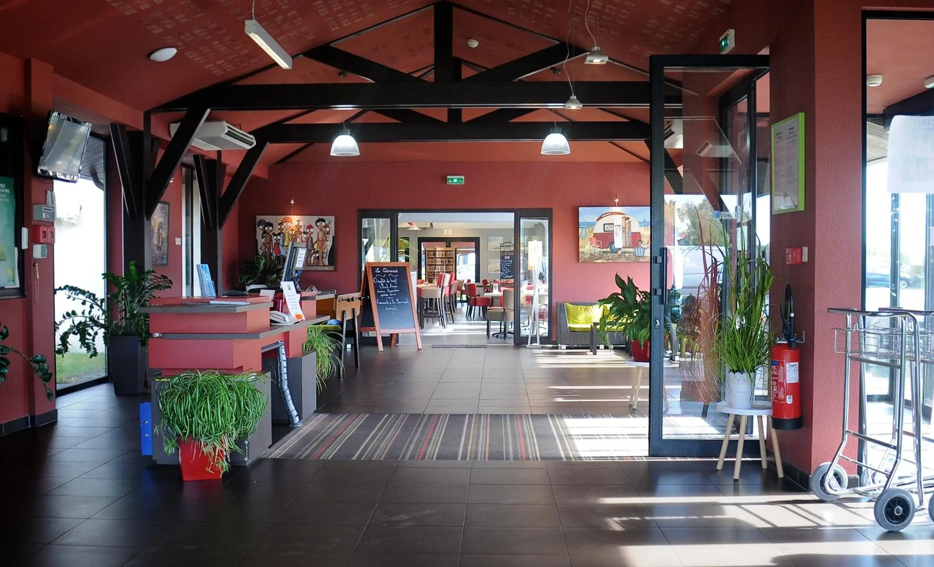 Lobby or reception in ibis Styles Segre Lobby or reception in ibis Styles Segre